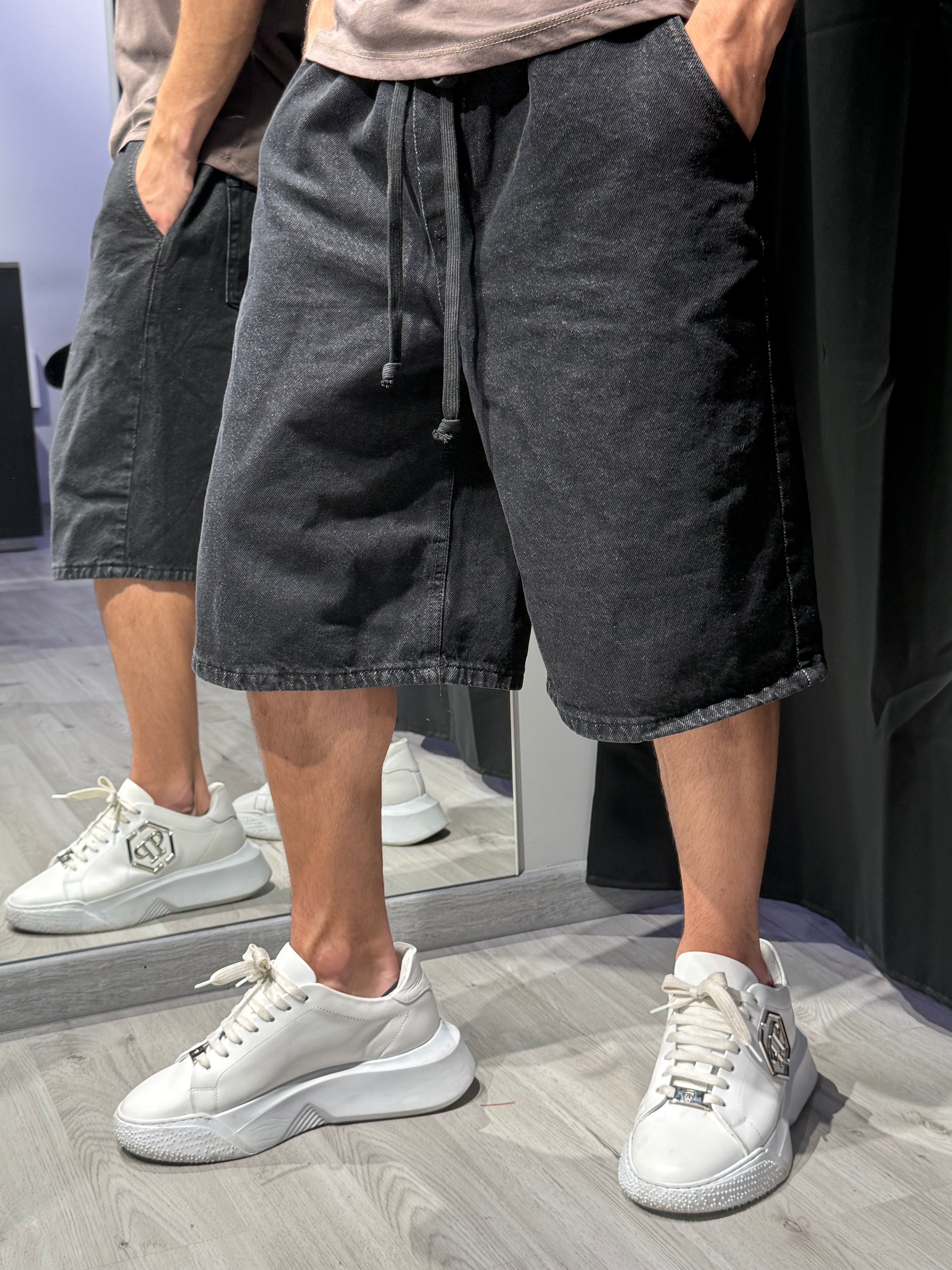Bermuda Jorts Black