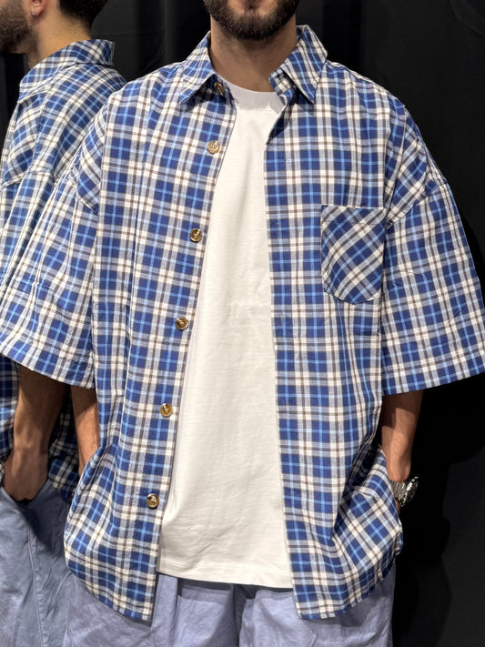 Camicia Over Blu