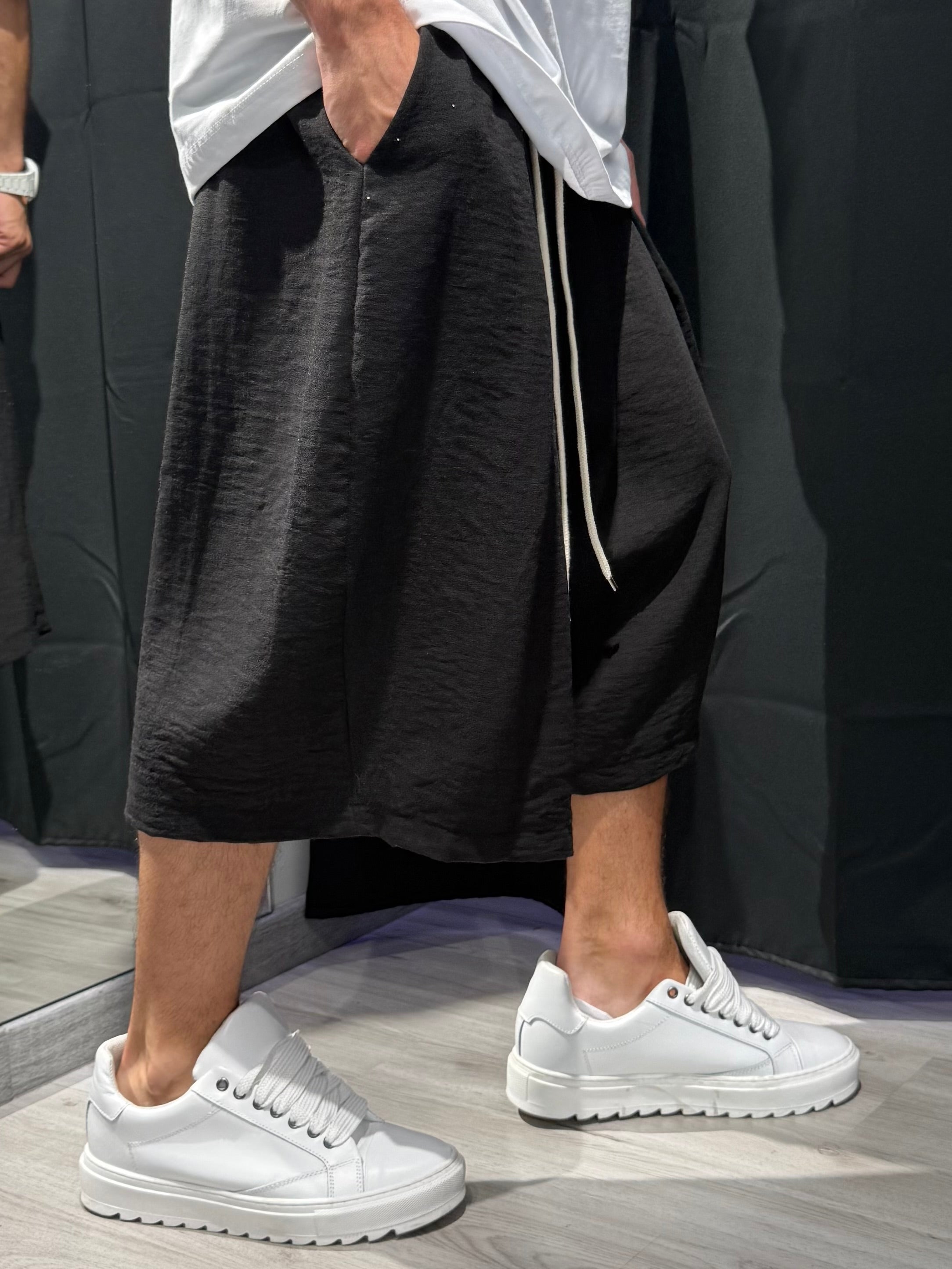Panta Pench Jorts in Lino