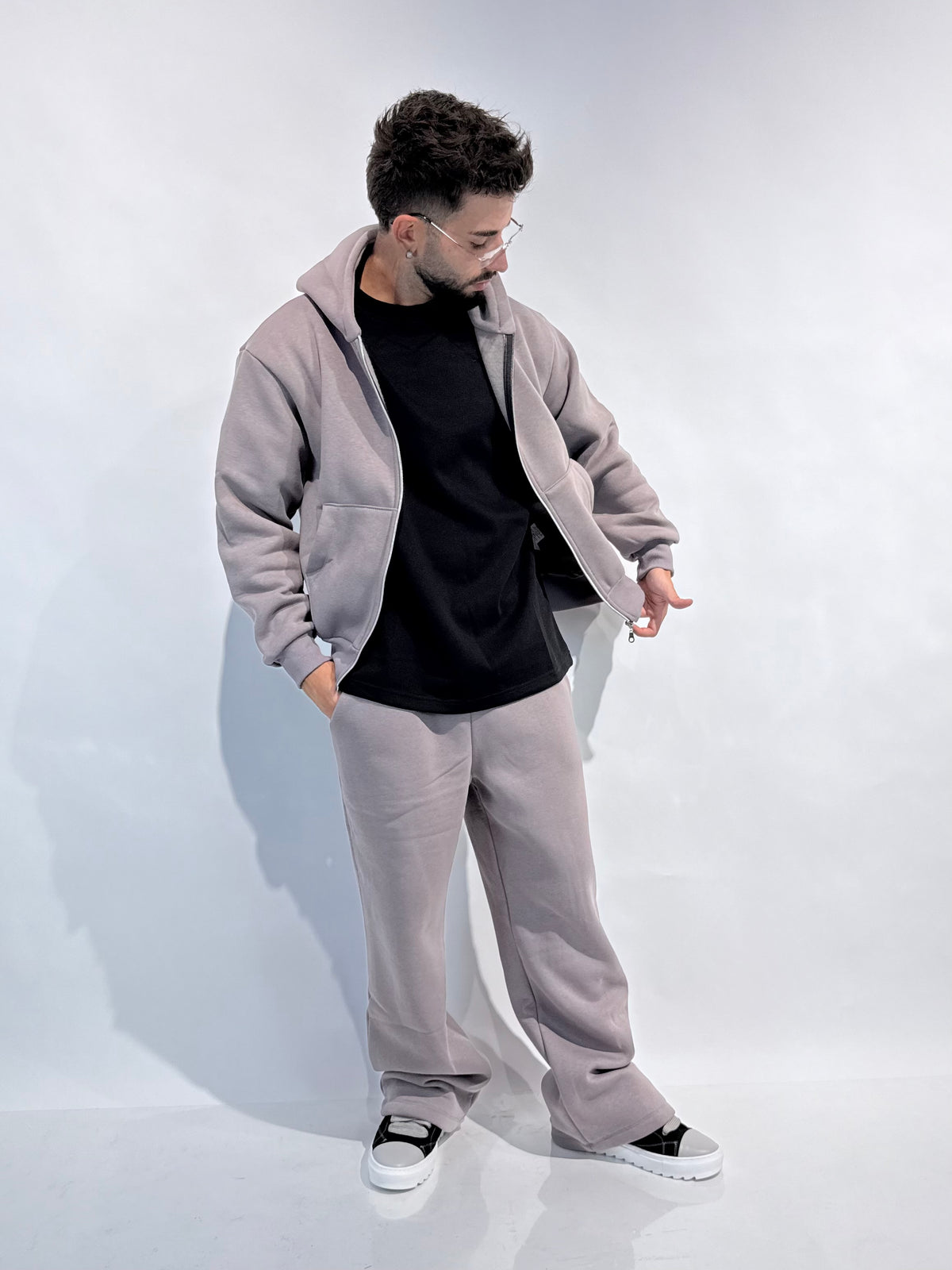 Felpa Boxy Zip