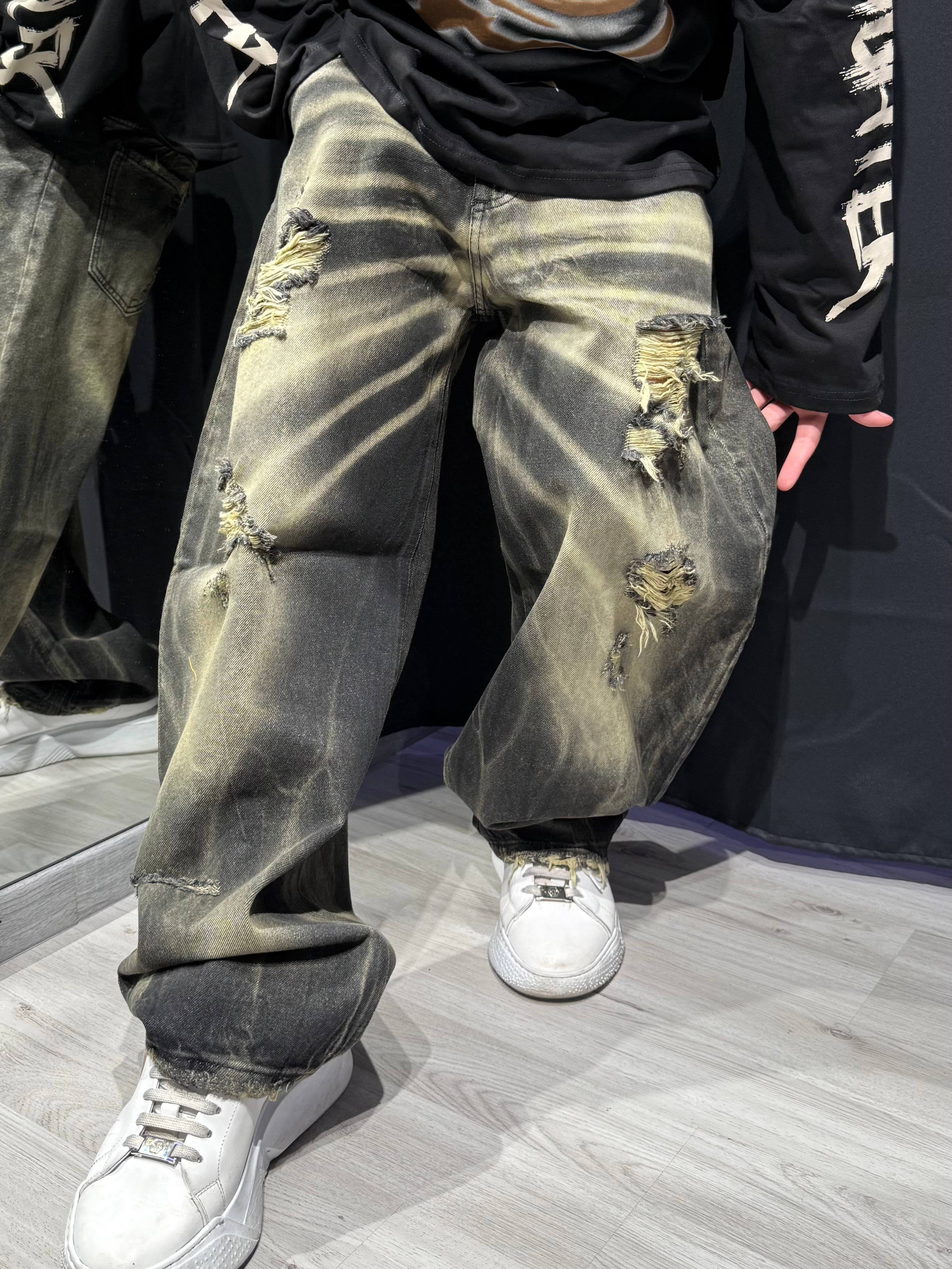 Jeans Fade Balloon Denim