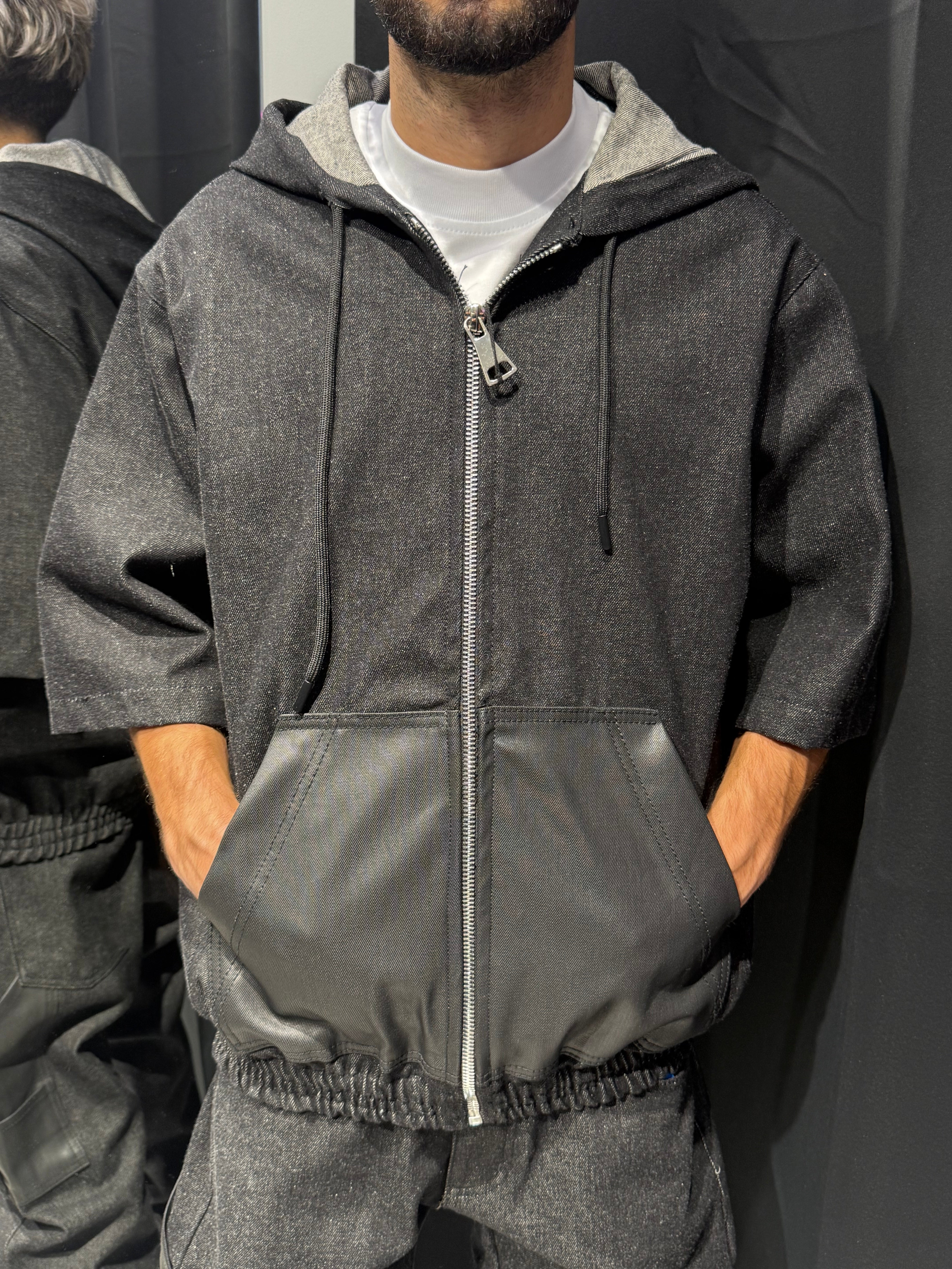 Urban Mix Denim Tracksuit