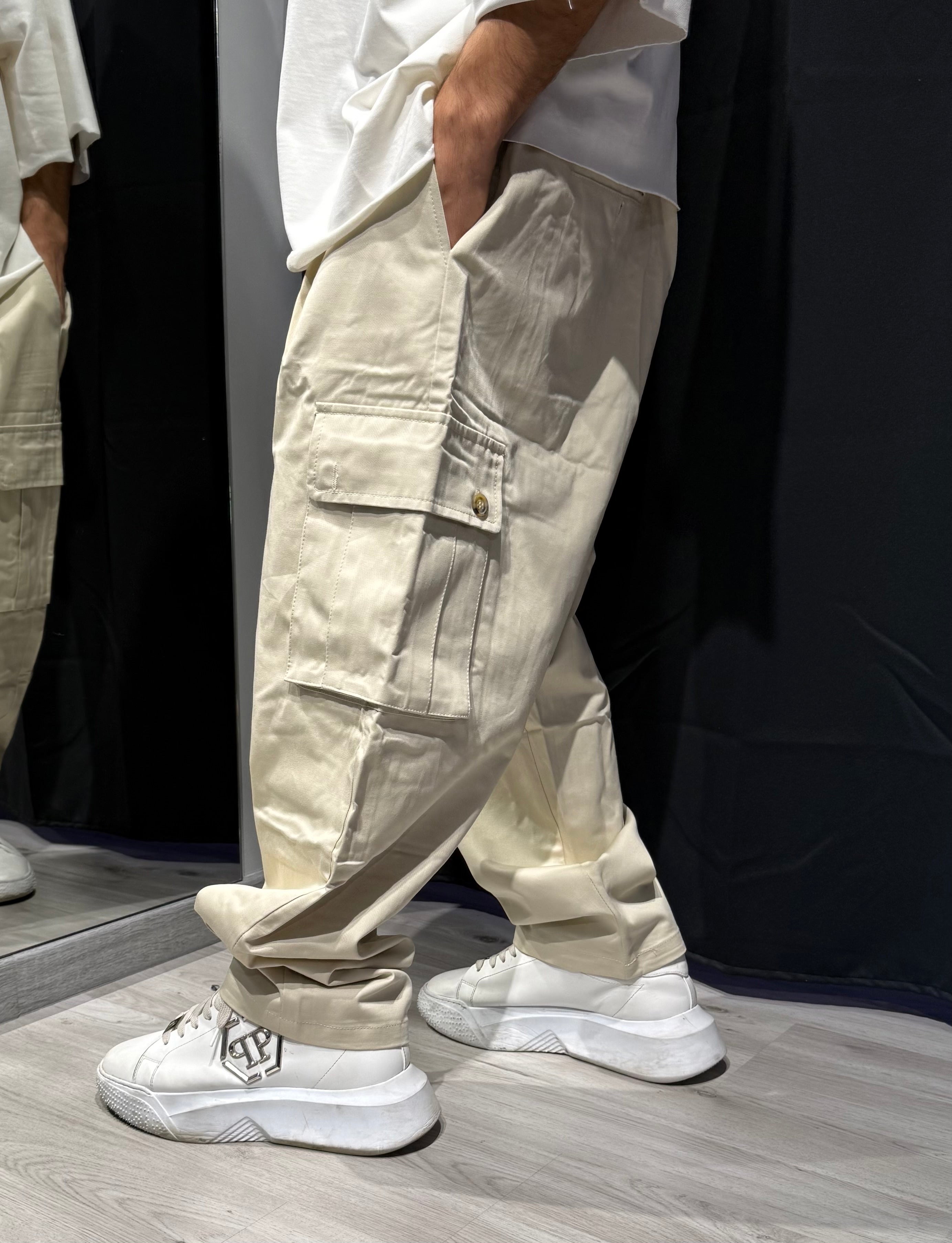 Panta Over con tasca Laterale