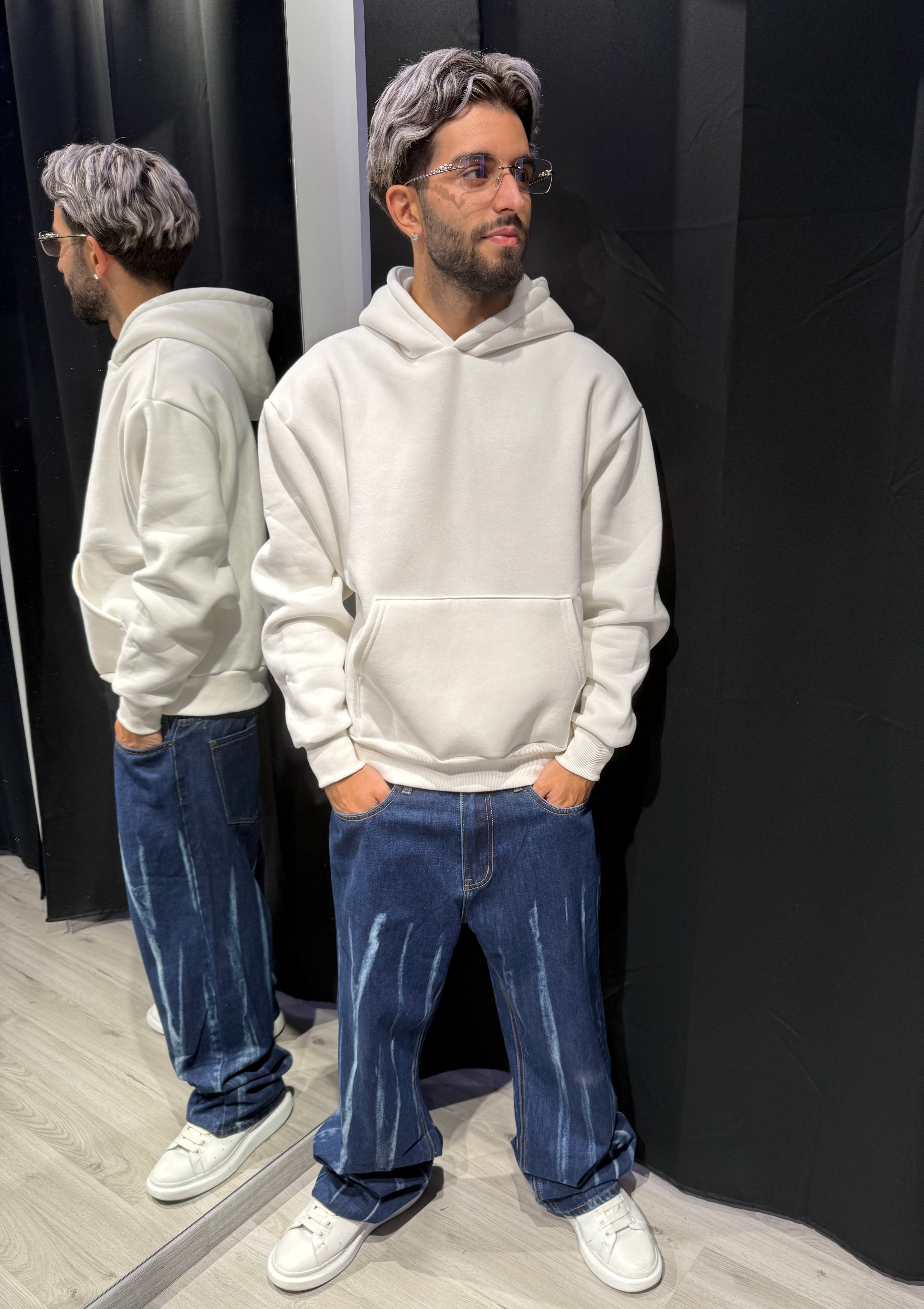Jeans Vertical Fade Denim