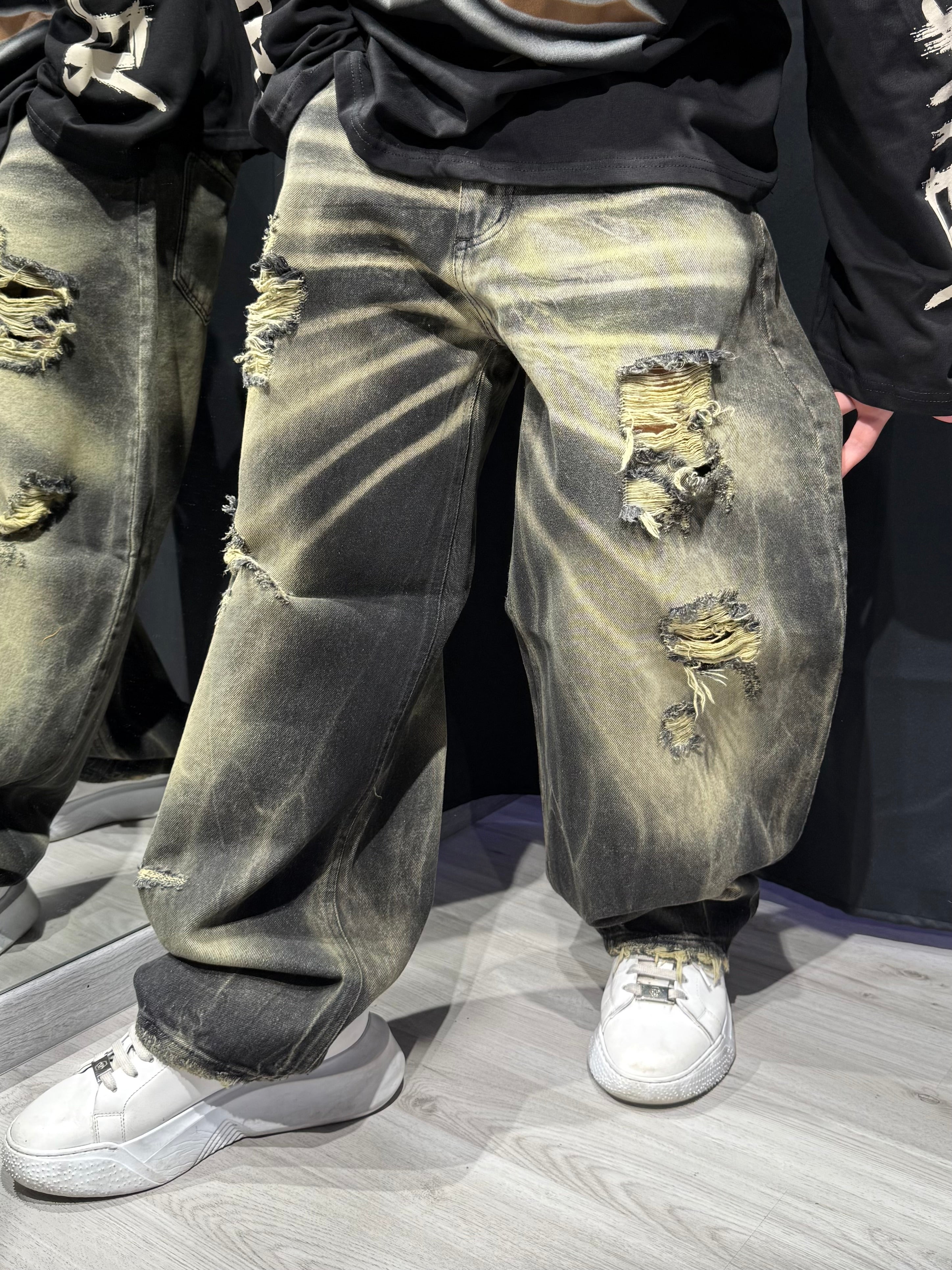 Jeans Fade Balloon Denim