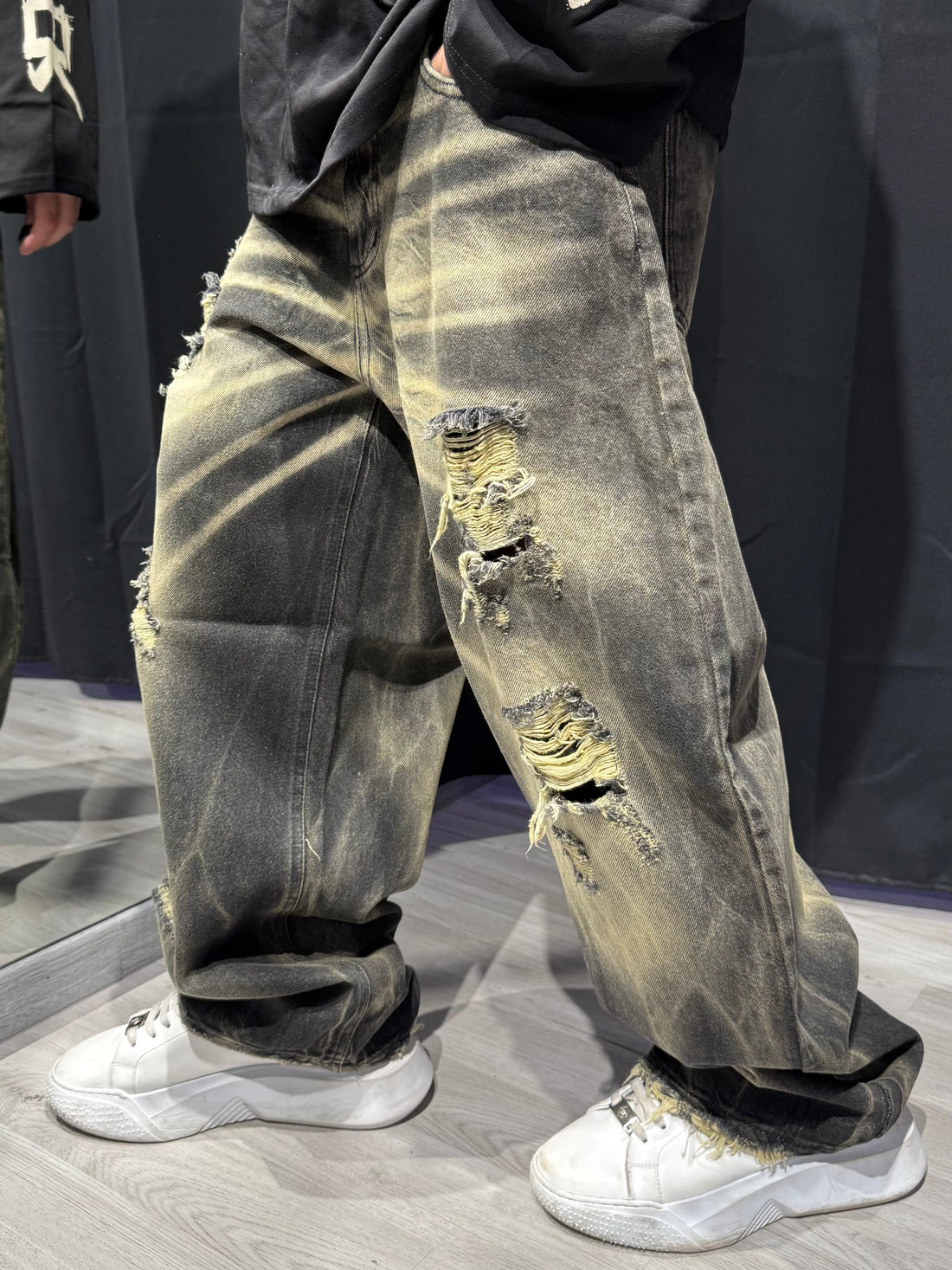 Jeans Fade Balloon Denim