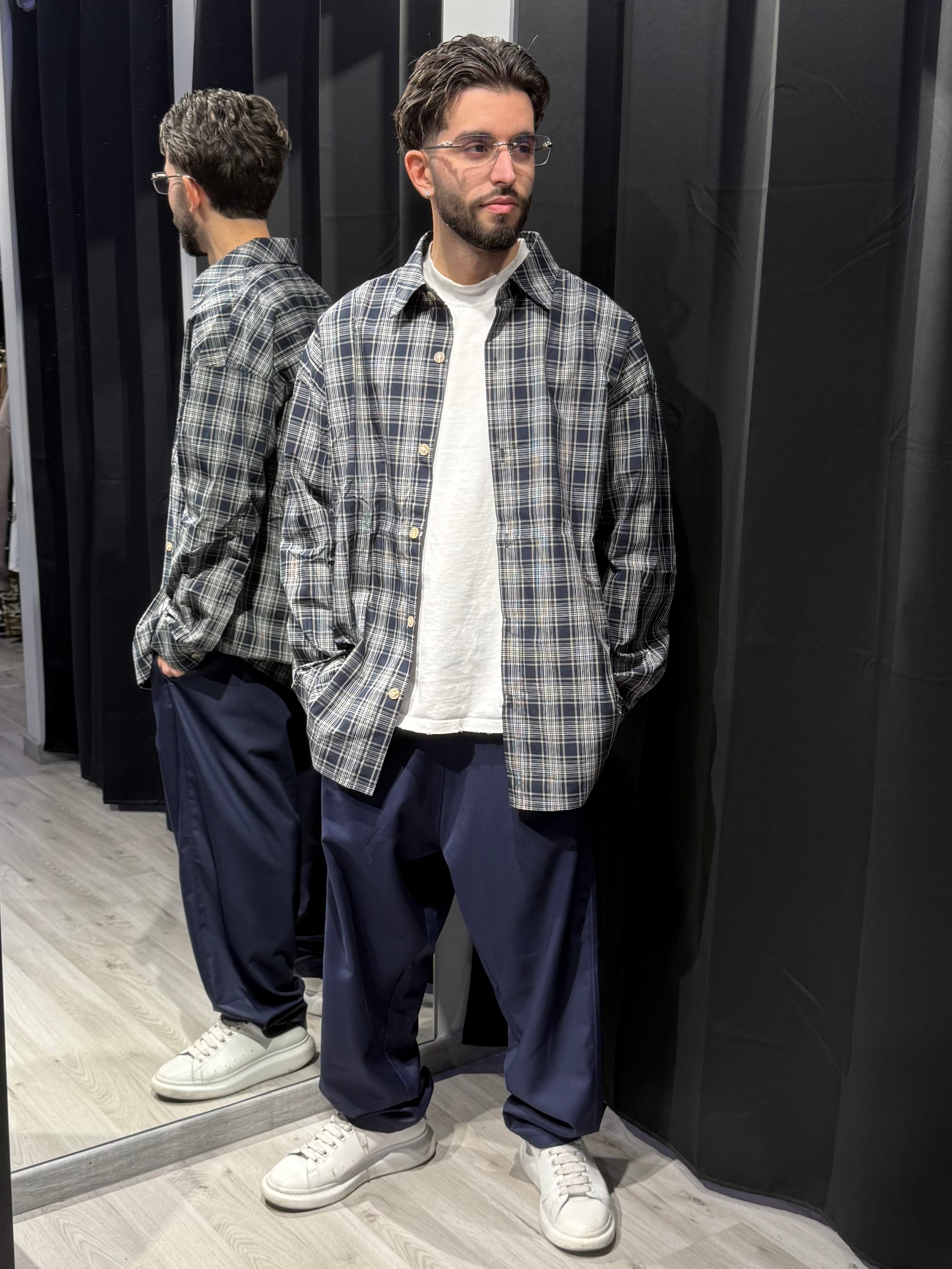 Camicia Over a Quadri