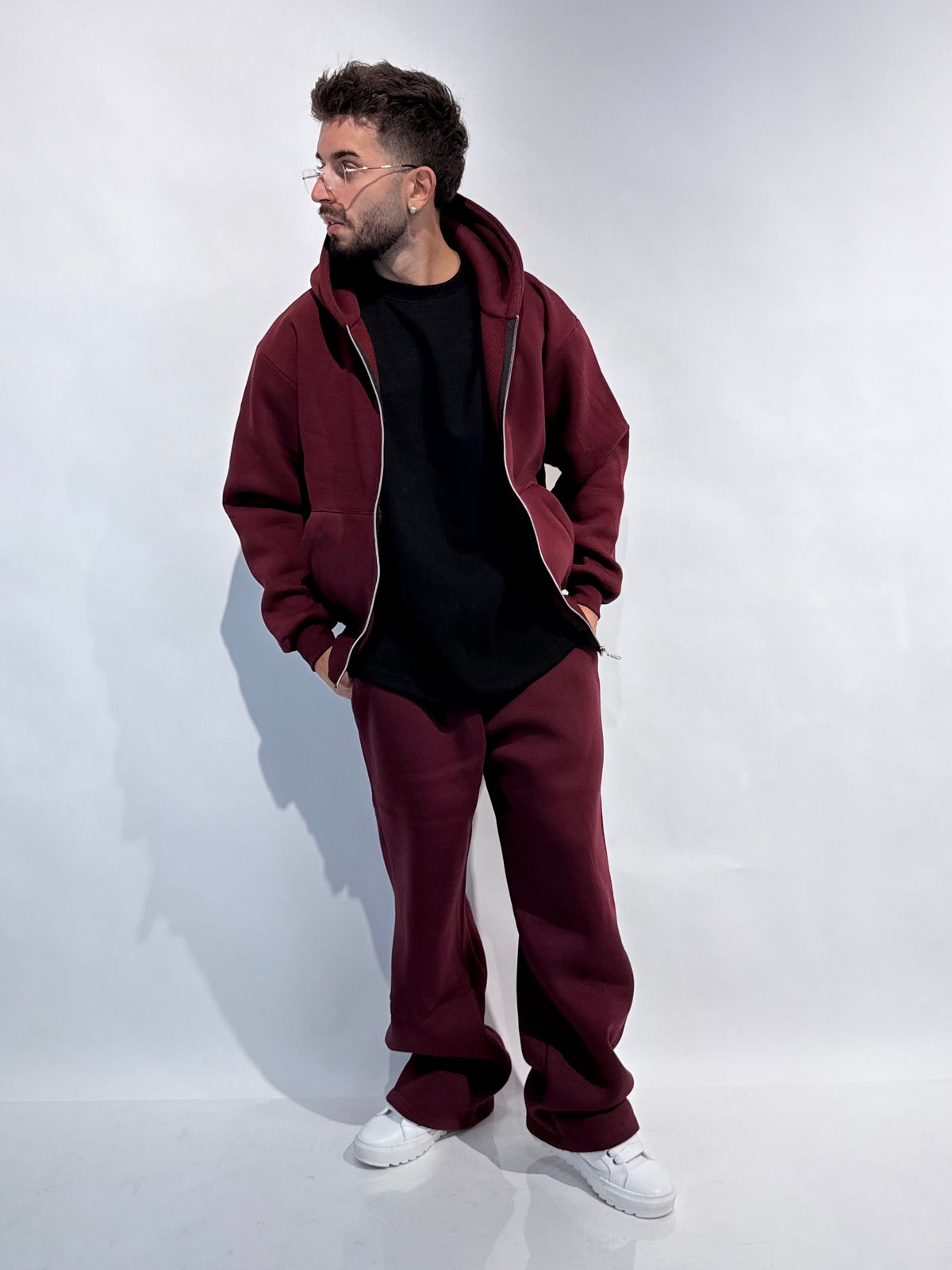 Felpa Boxy Zip