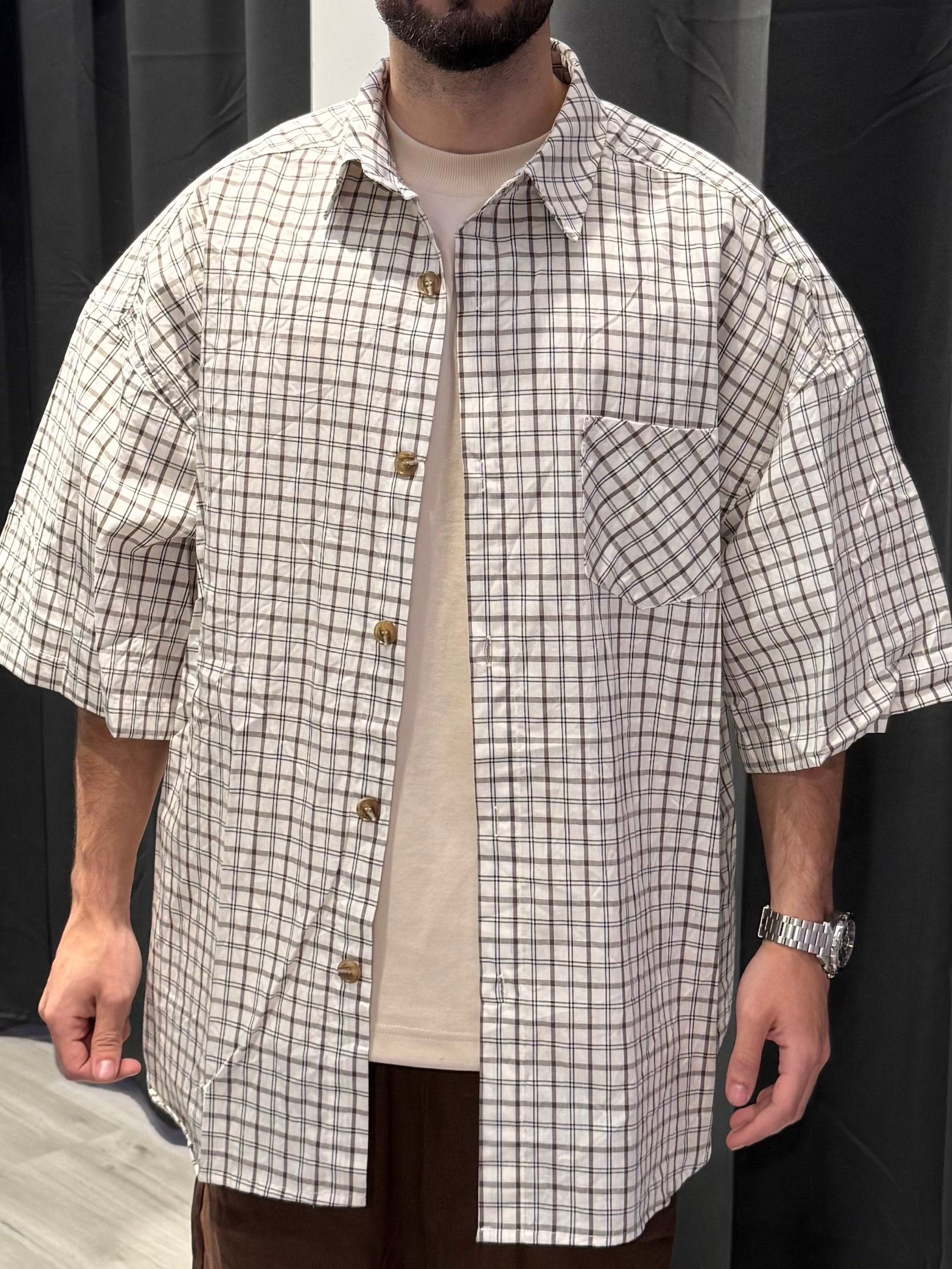 Camicia Over a Quadri