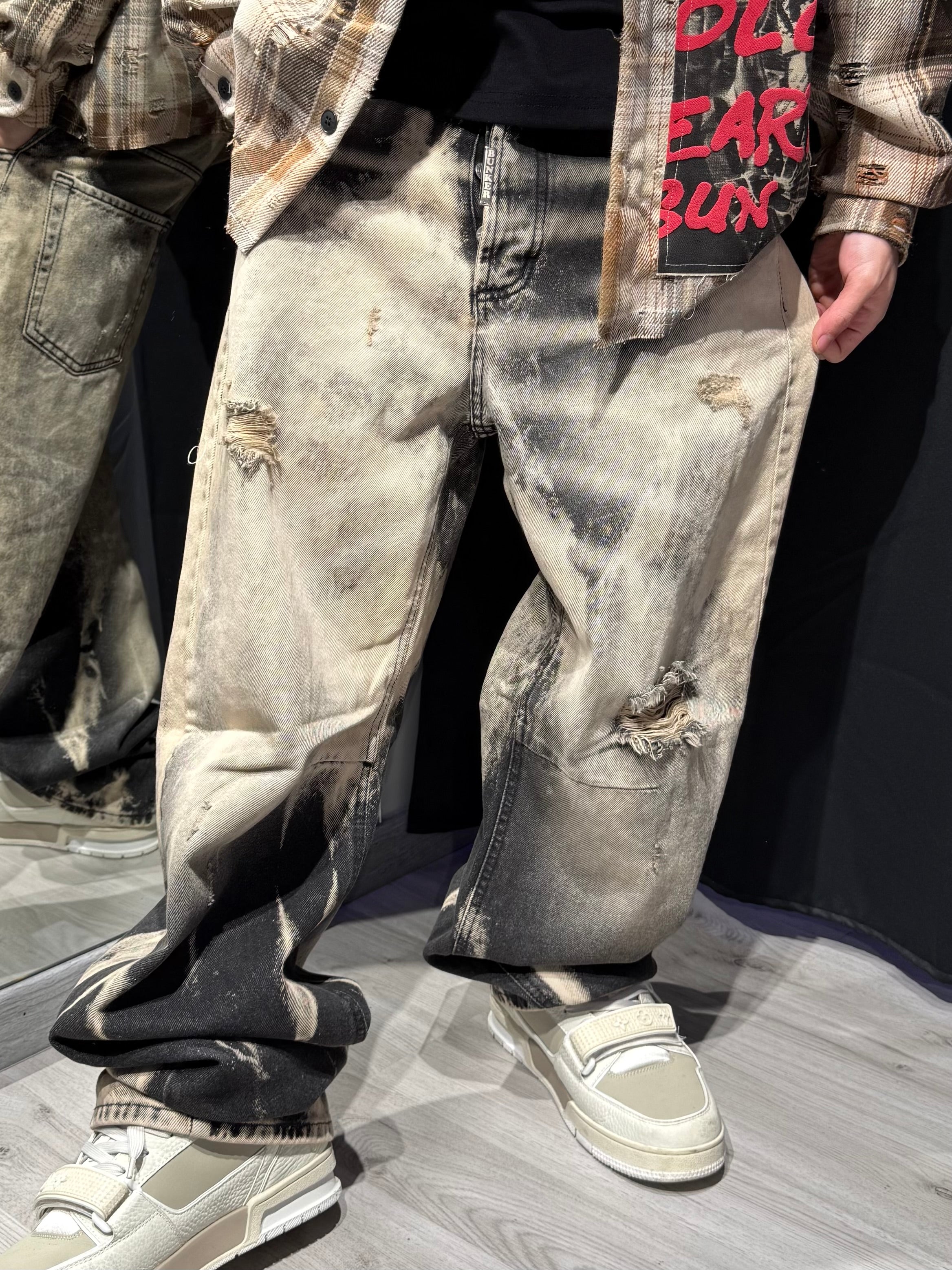Jeans Acid Black Baggy