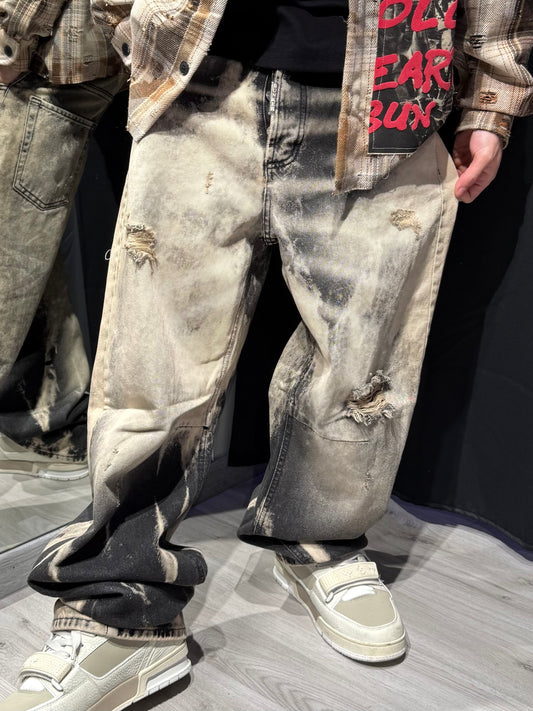 Jeans Acid Black Baggy