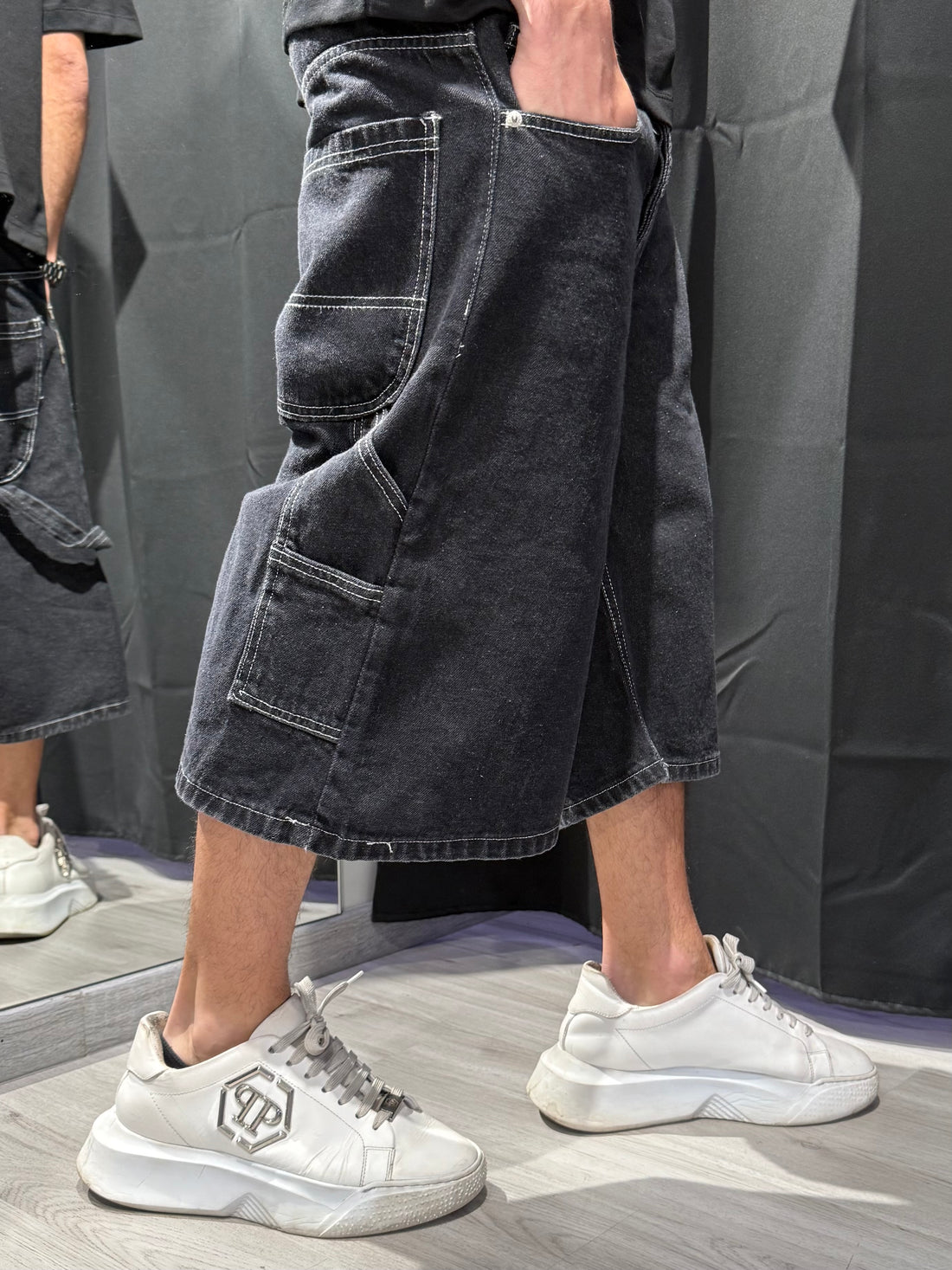 Jeans Jorts Black