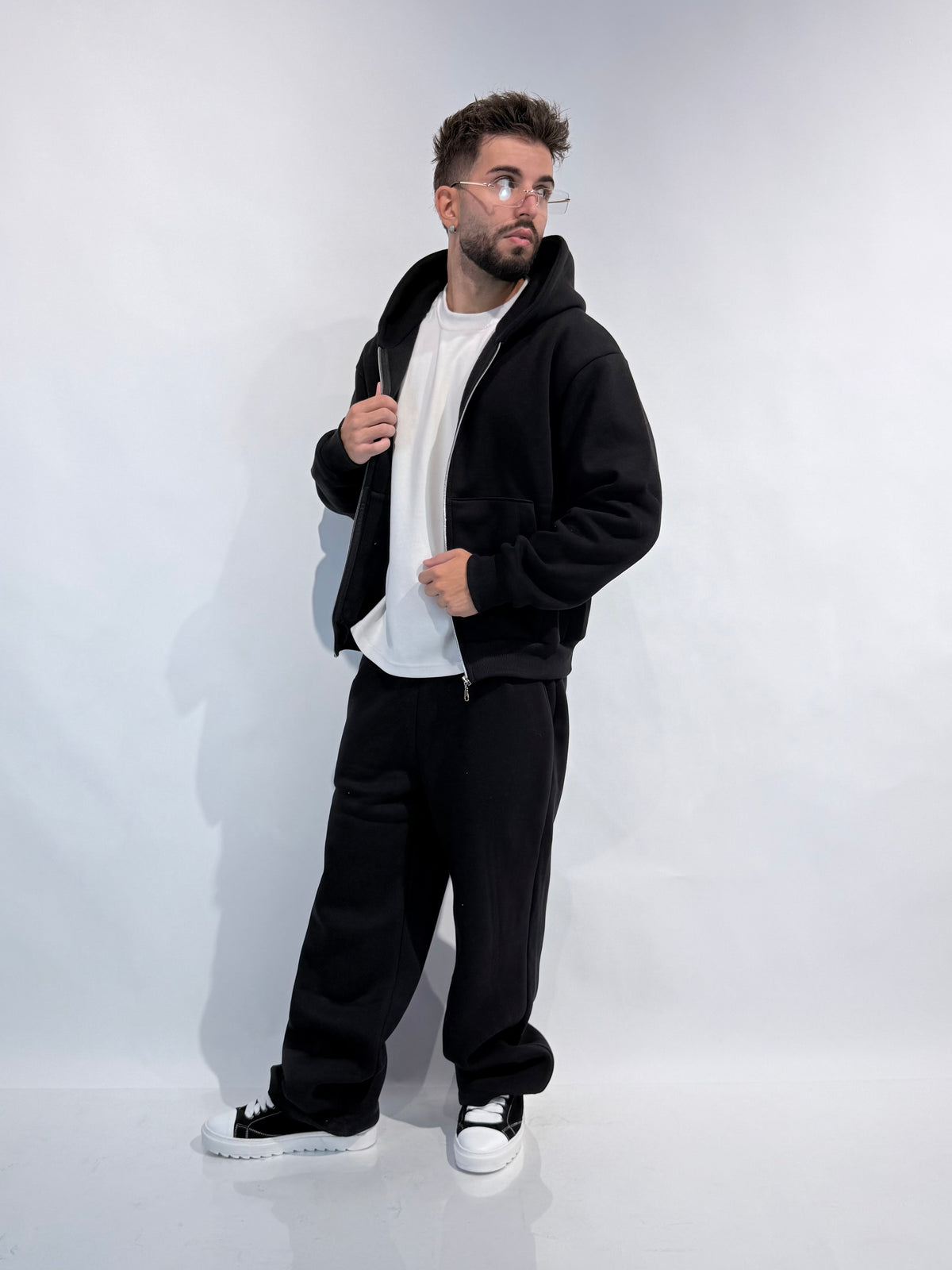 Felpa Boxy Zip