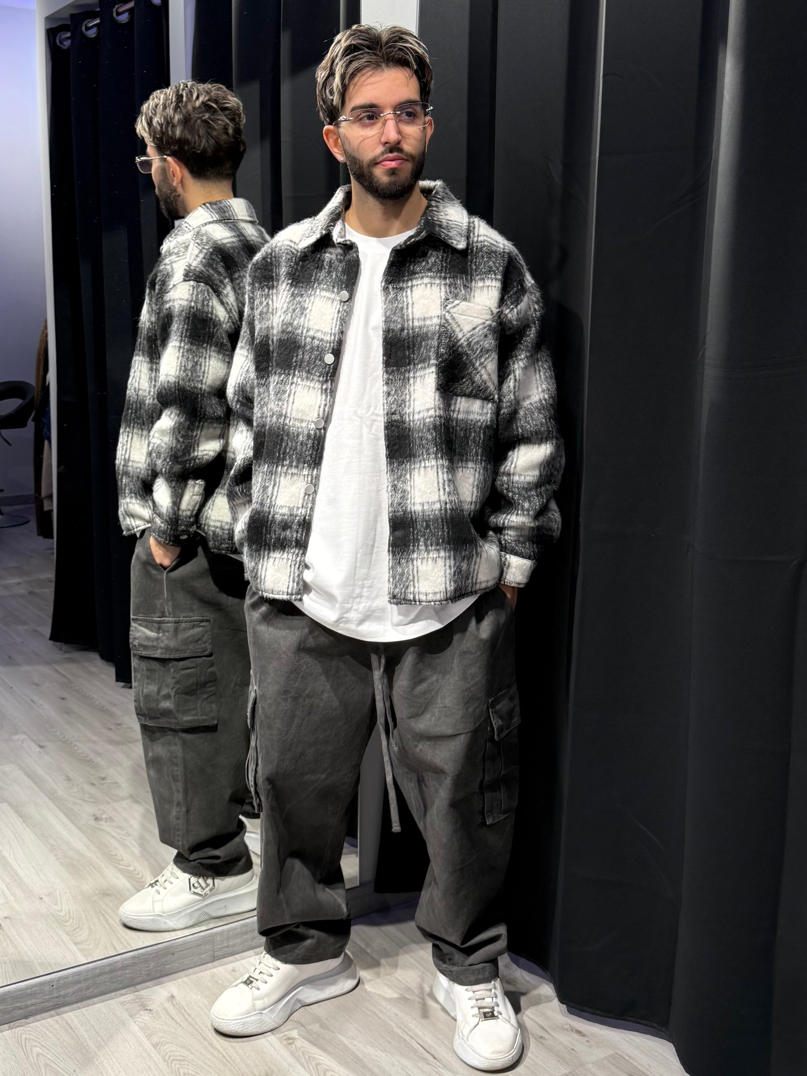 Camicia Boxy Check Premium