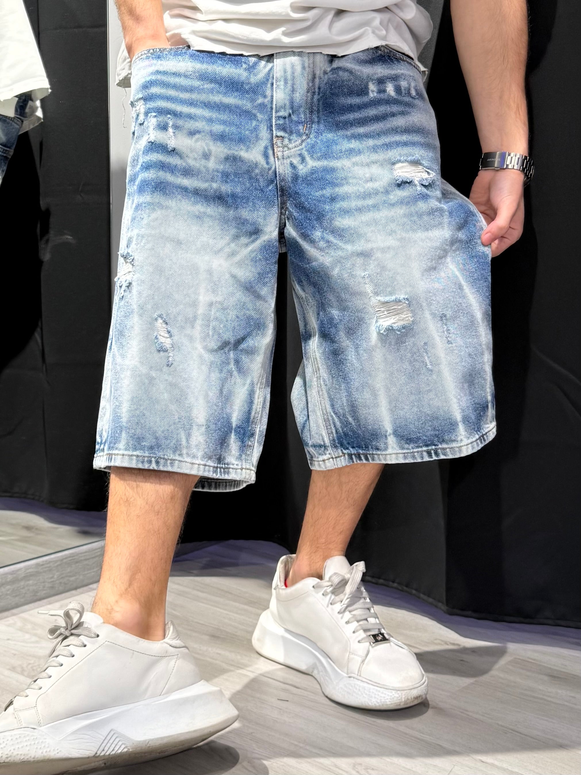 Jorts Denim Sfumato