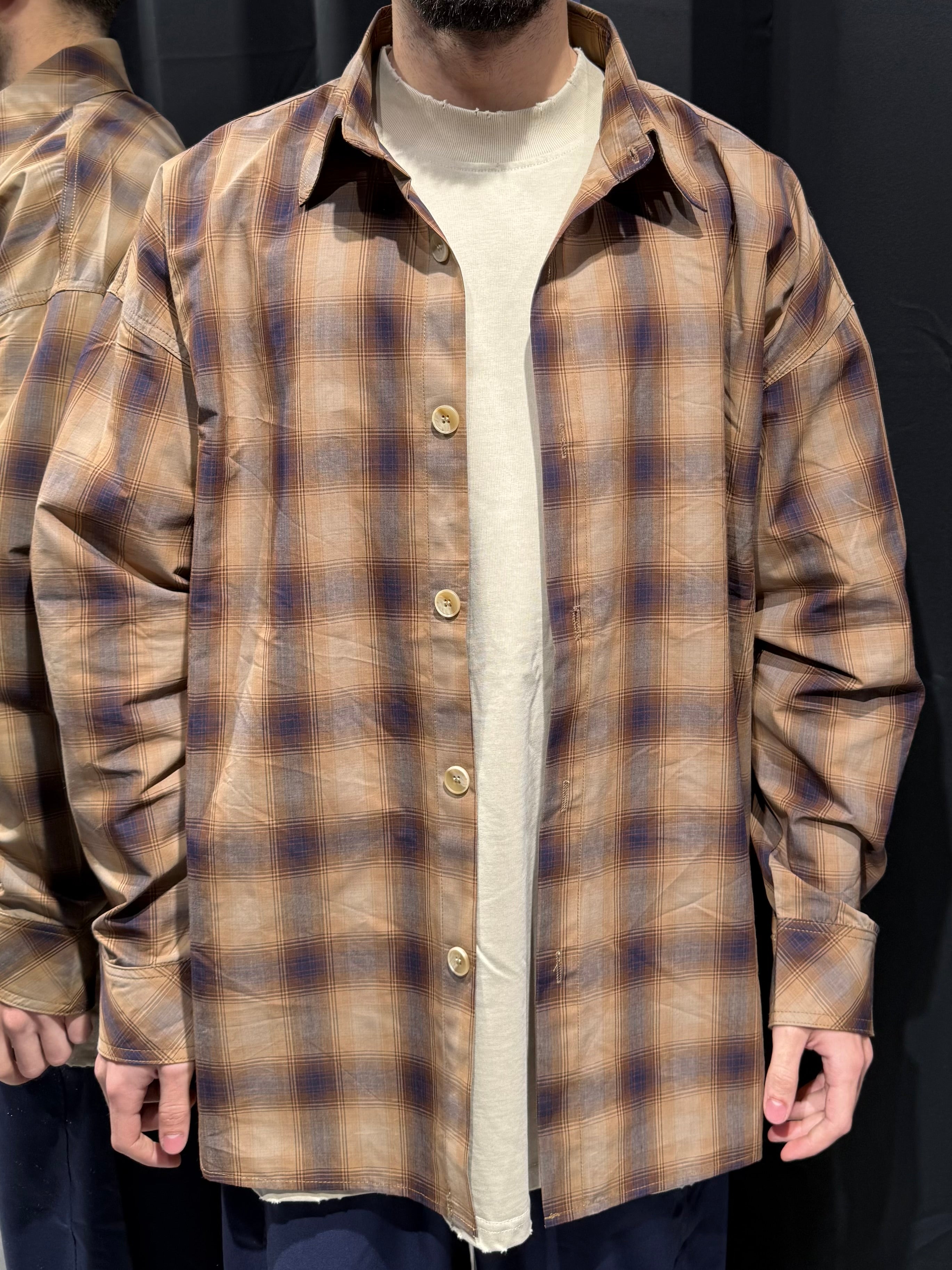 Camicia Over Marrone