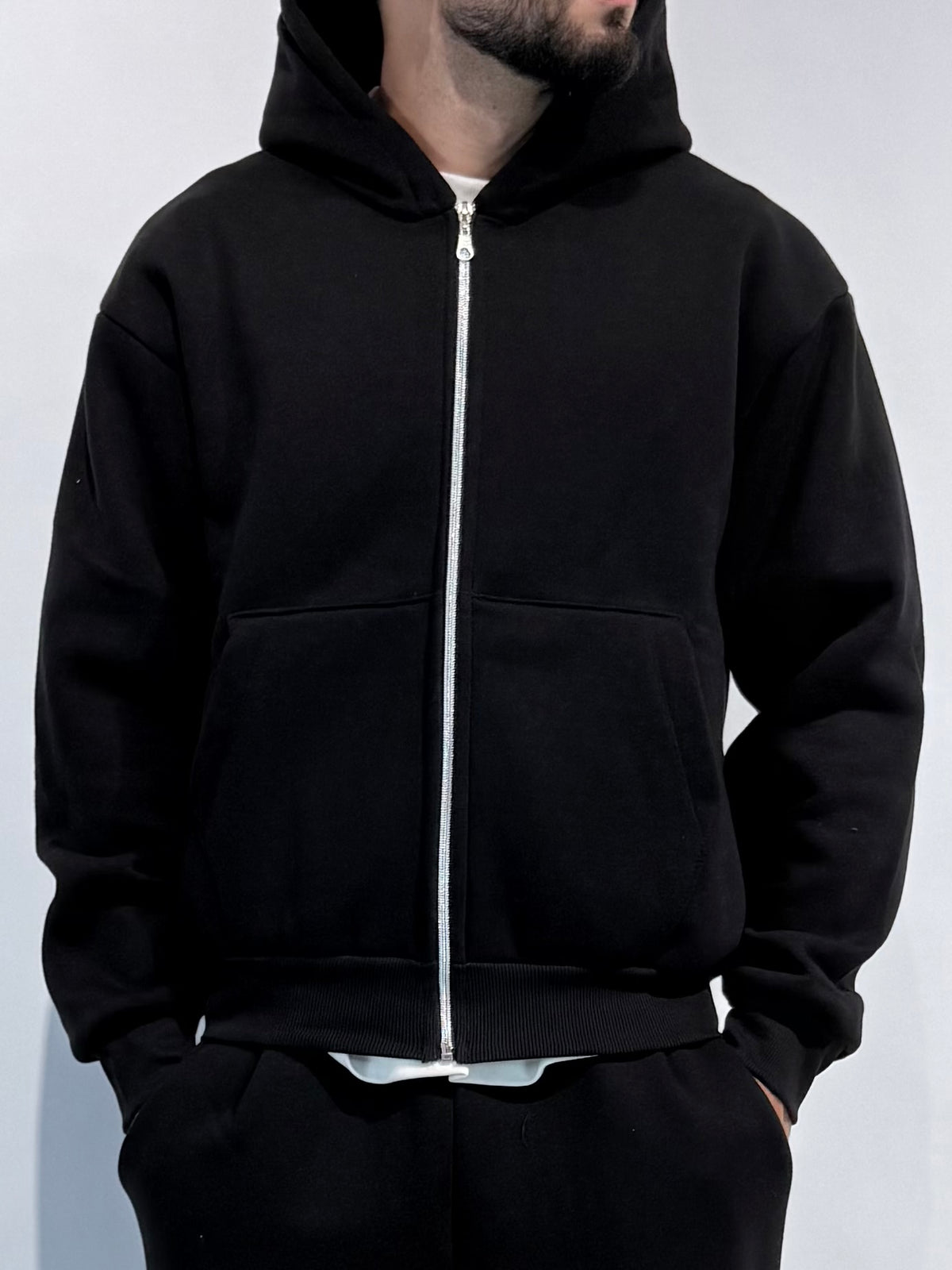 Felpa Boxy Zip