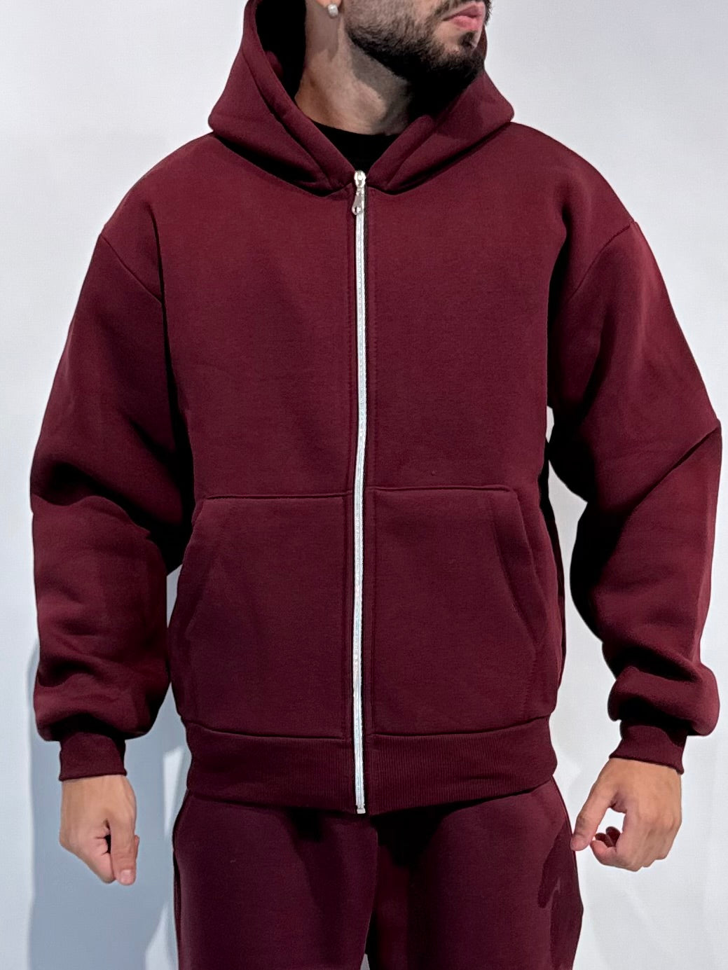 Felpa Boxy Zip