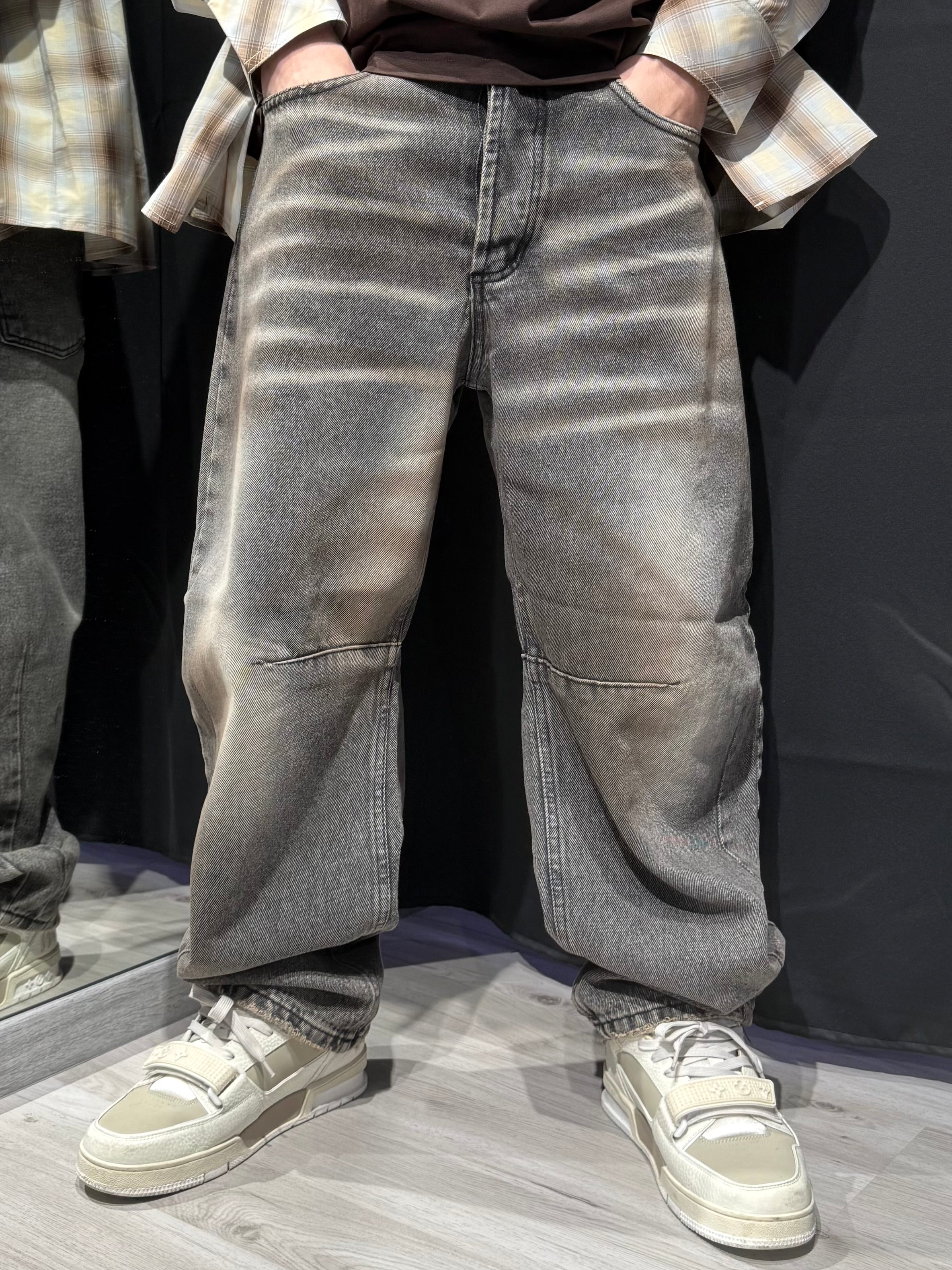 Jeans Baloon Sfumato Marrone
