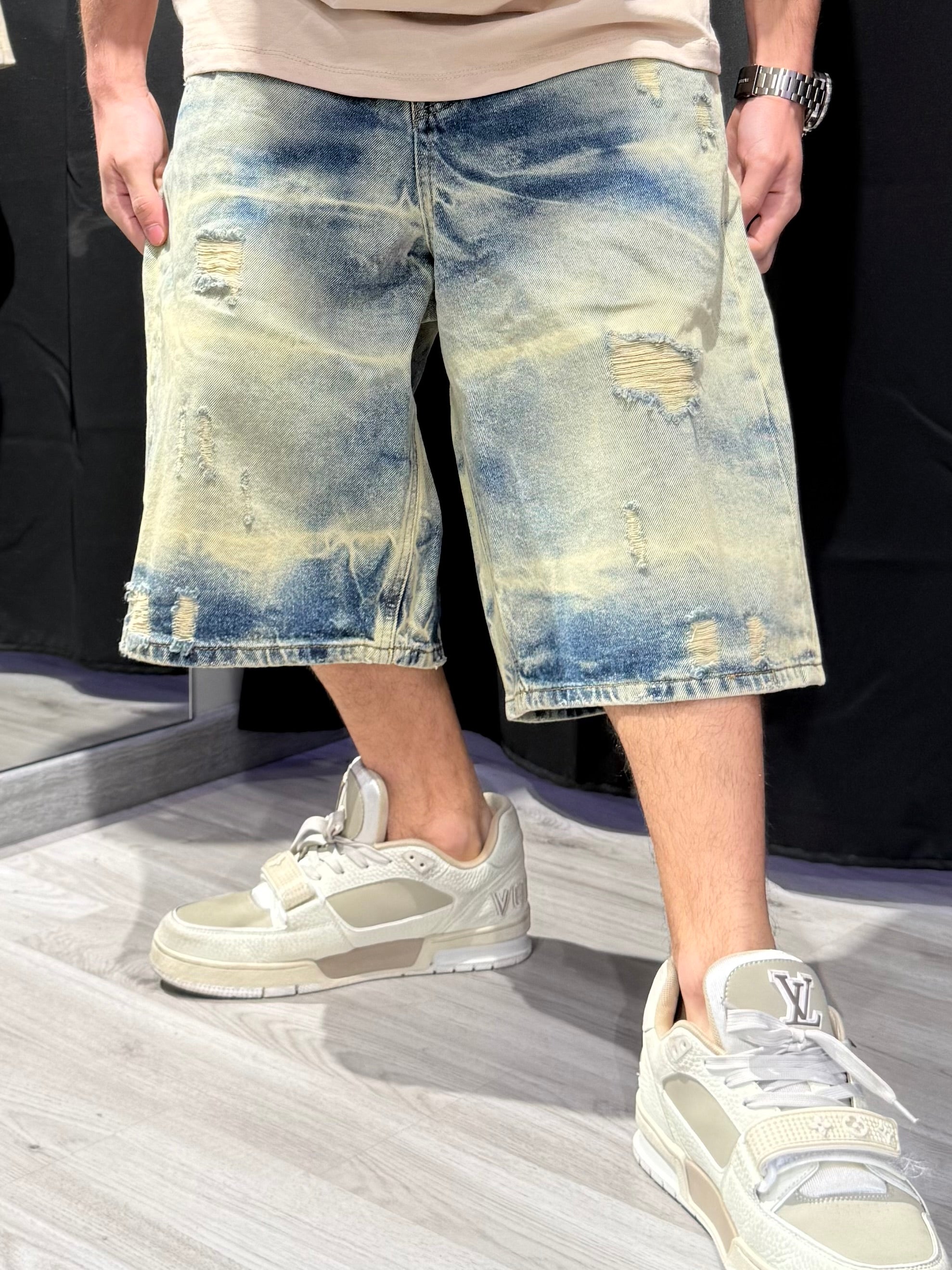 Jorts Denim Sabbiato
