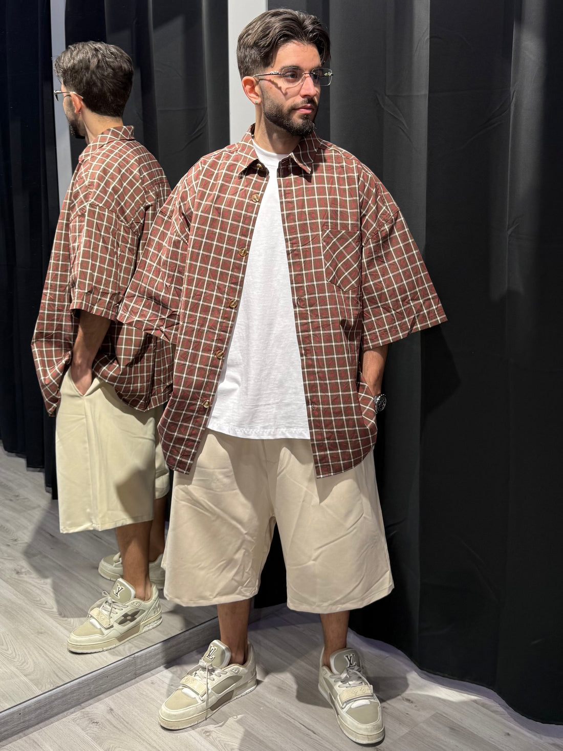 Camicia Over a Quadri