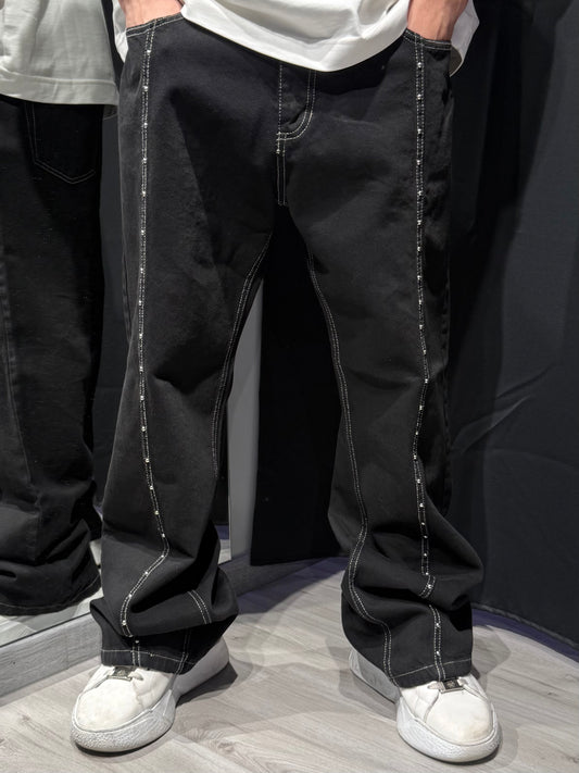 Jeans Flare Borchiato