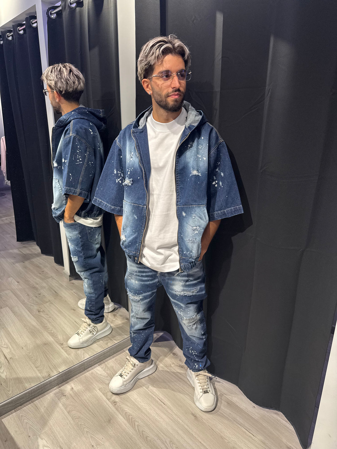 Jeans Ripped Splash