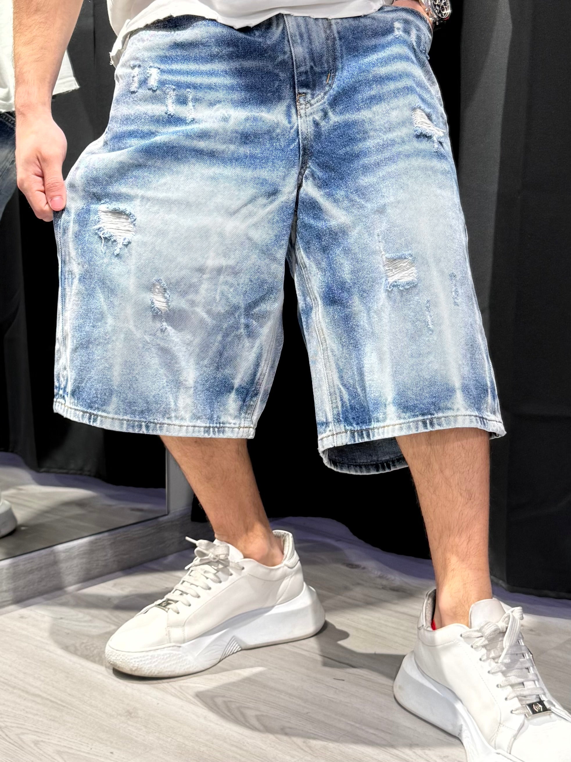 Jorts Denim Sfumato