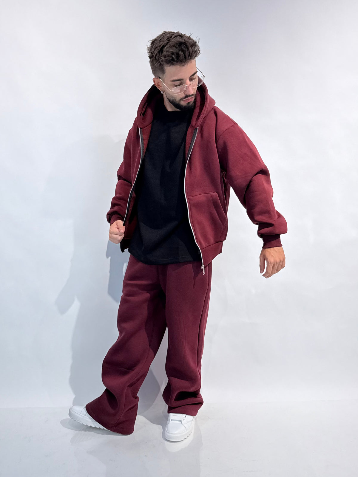 Felpa Boxy Zip