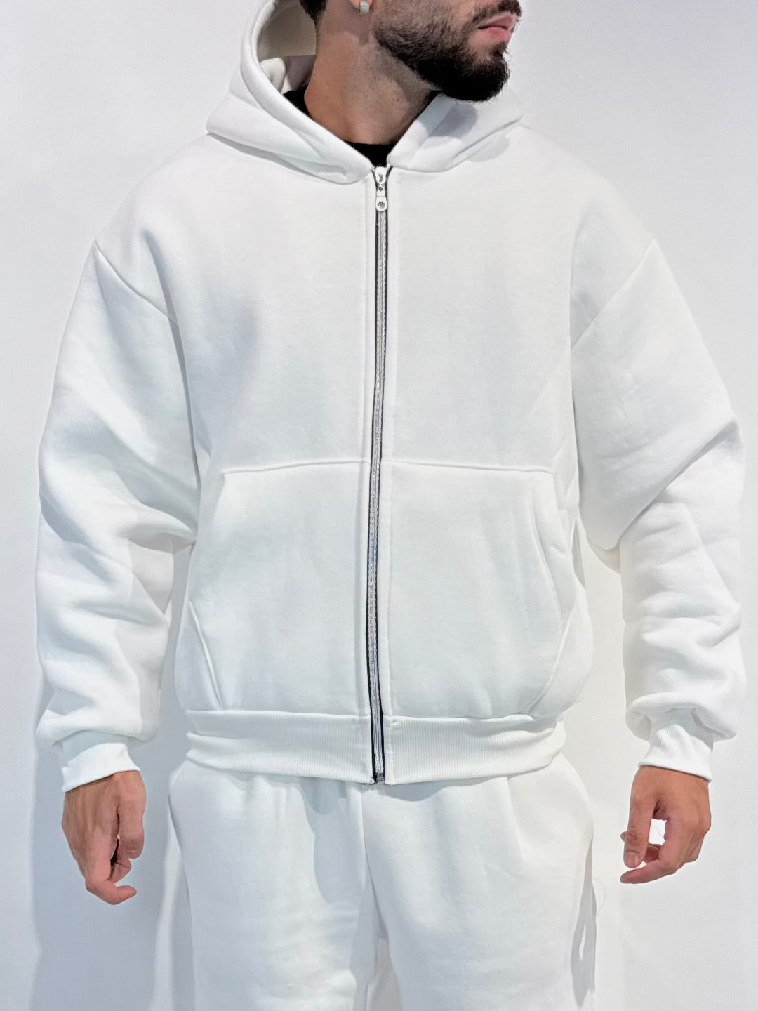 Felpa Boxy Zip