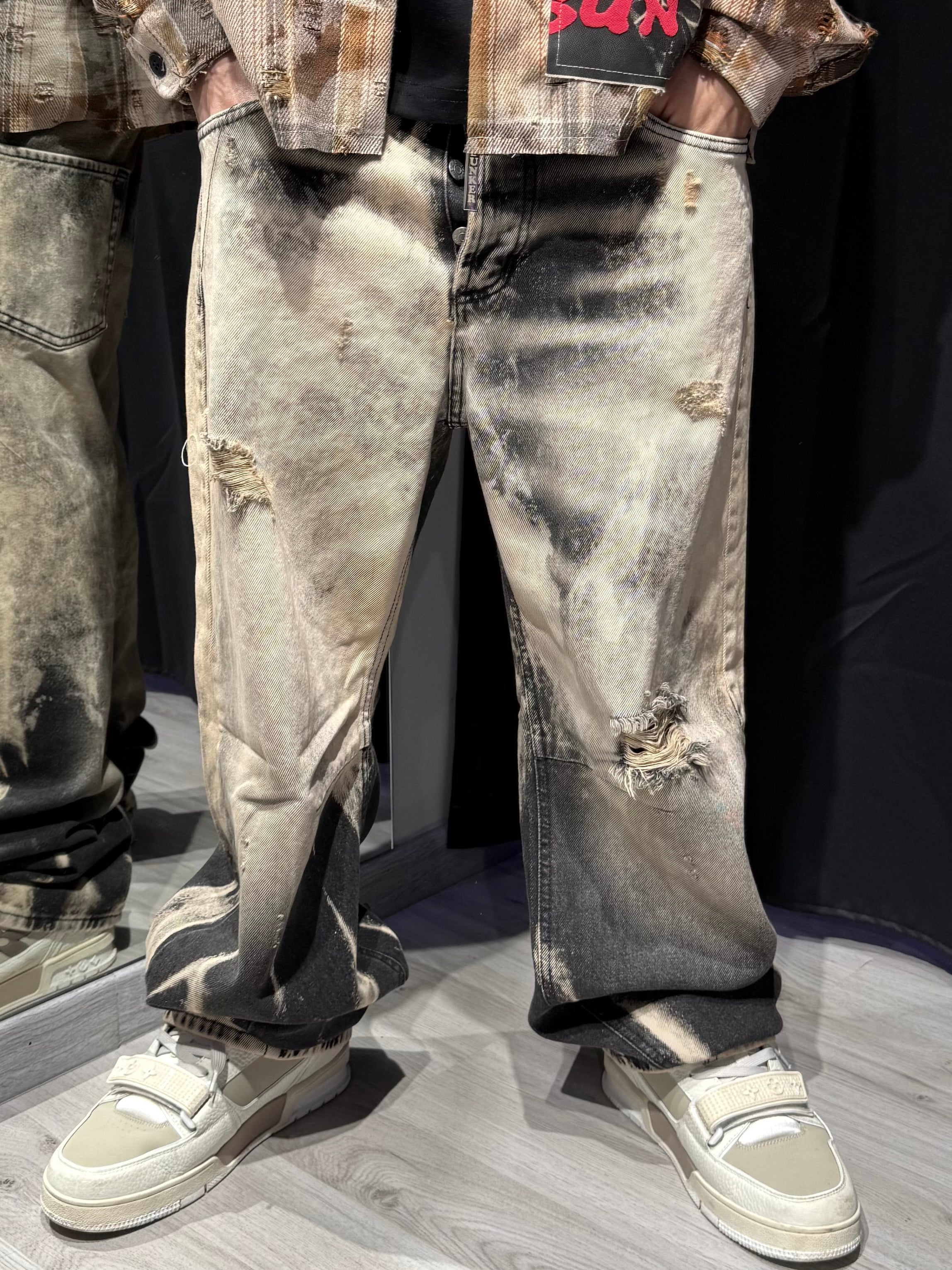 Jeans Acid Black Baggy