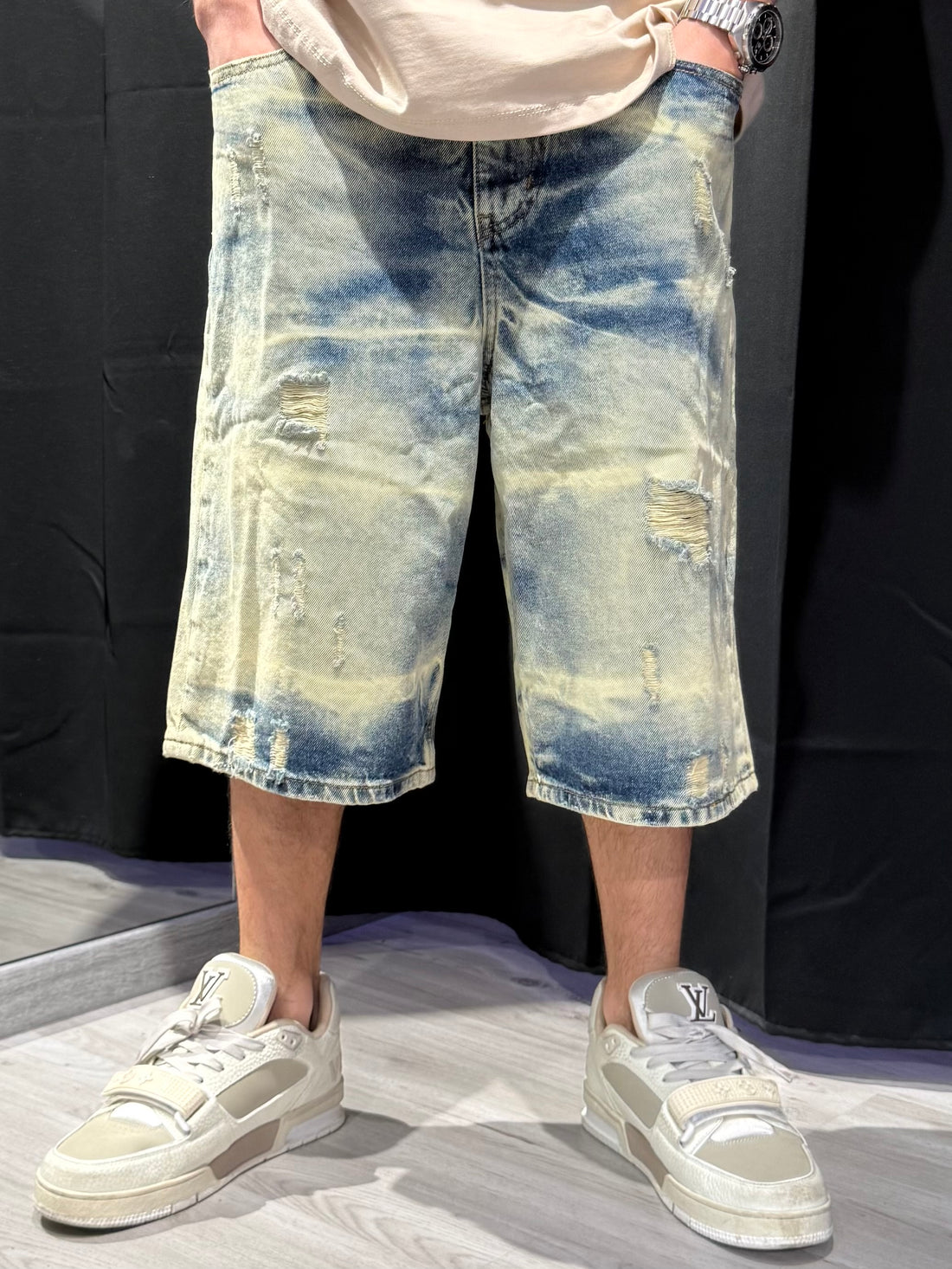 Jorts Denim Sabbiato