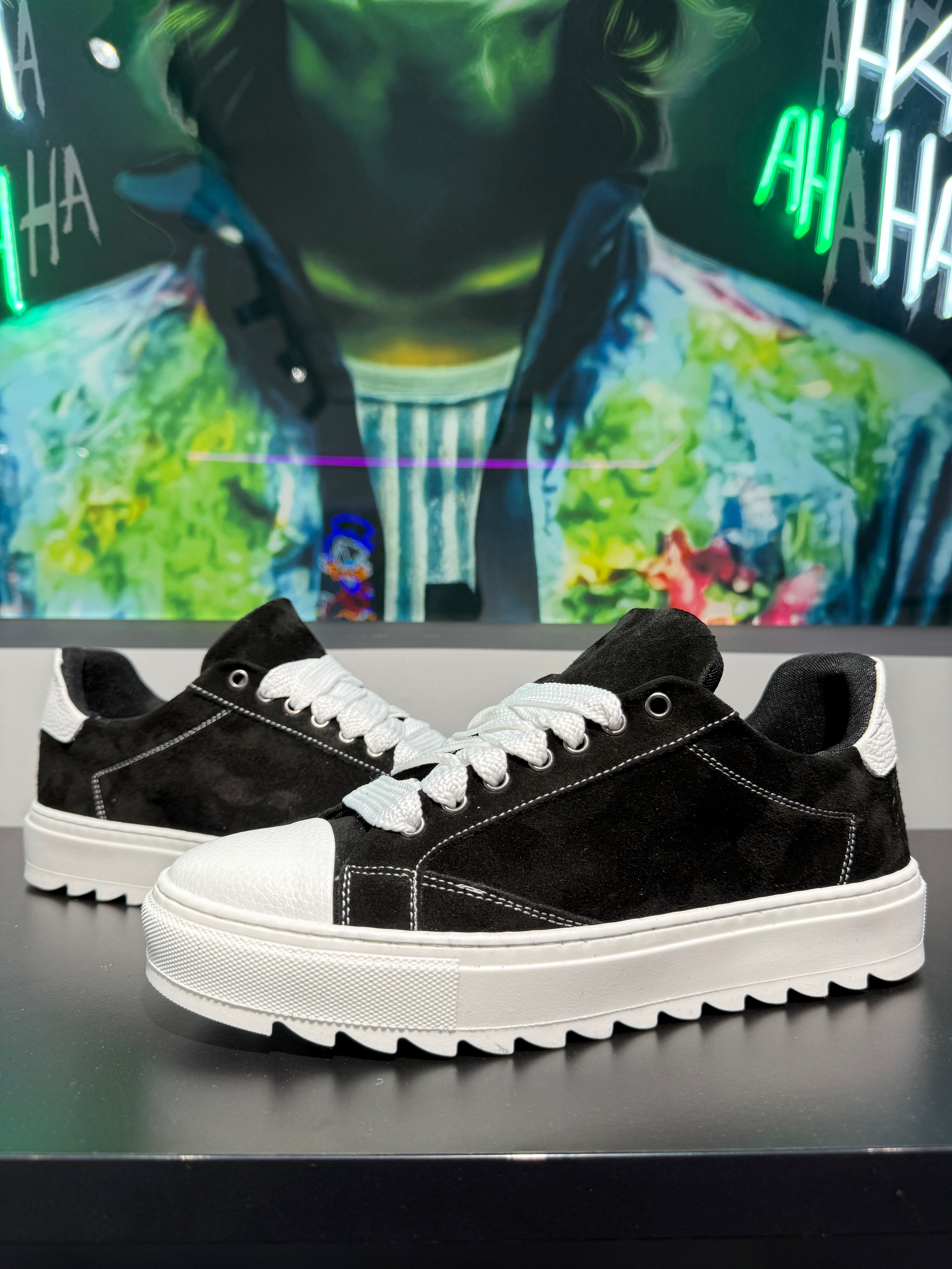 Scarpe Level Up in Camoscio