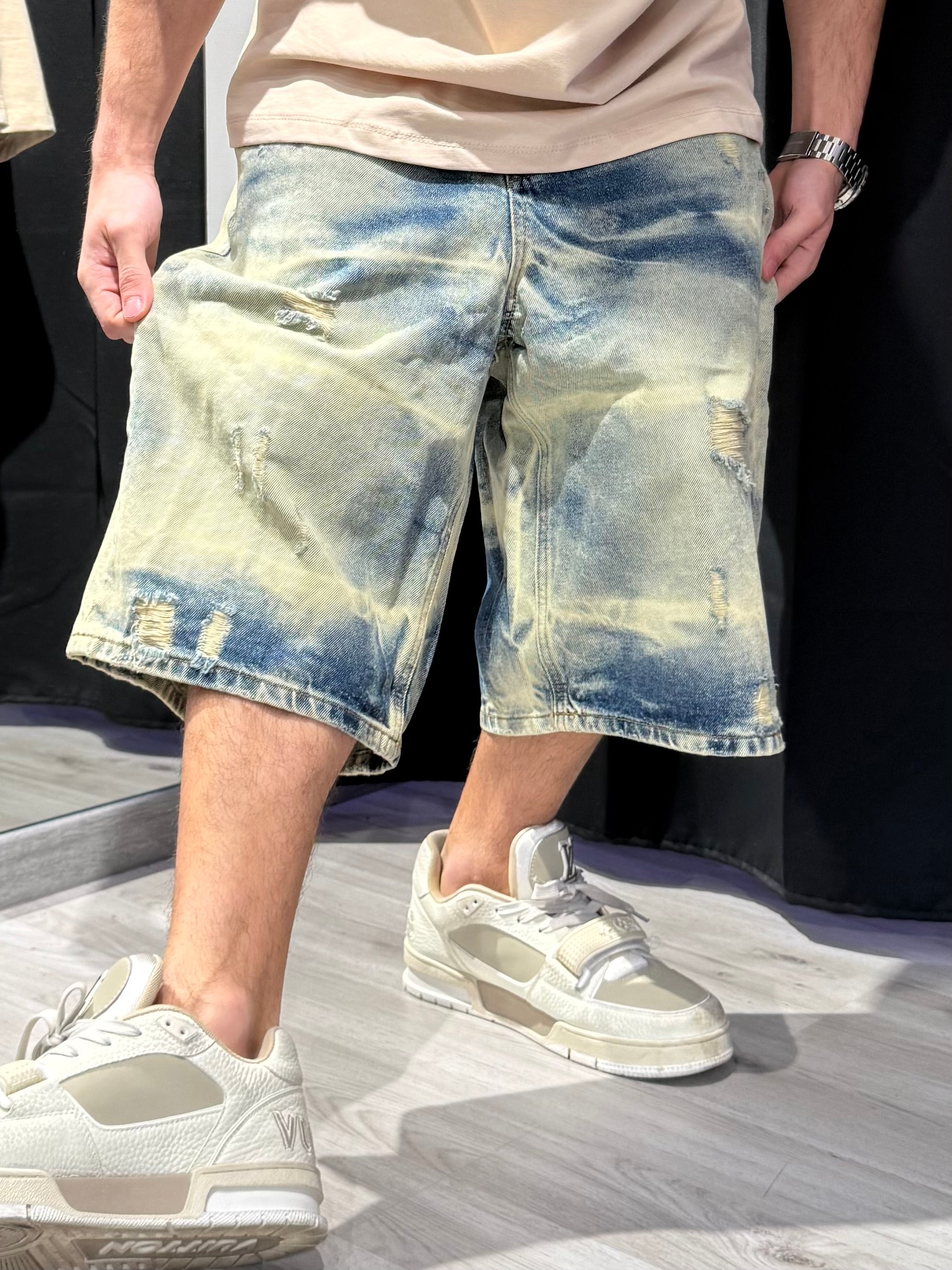 Jorts Denim Sabbiato