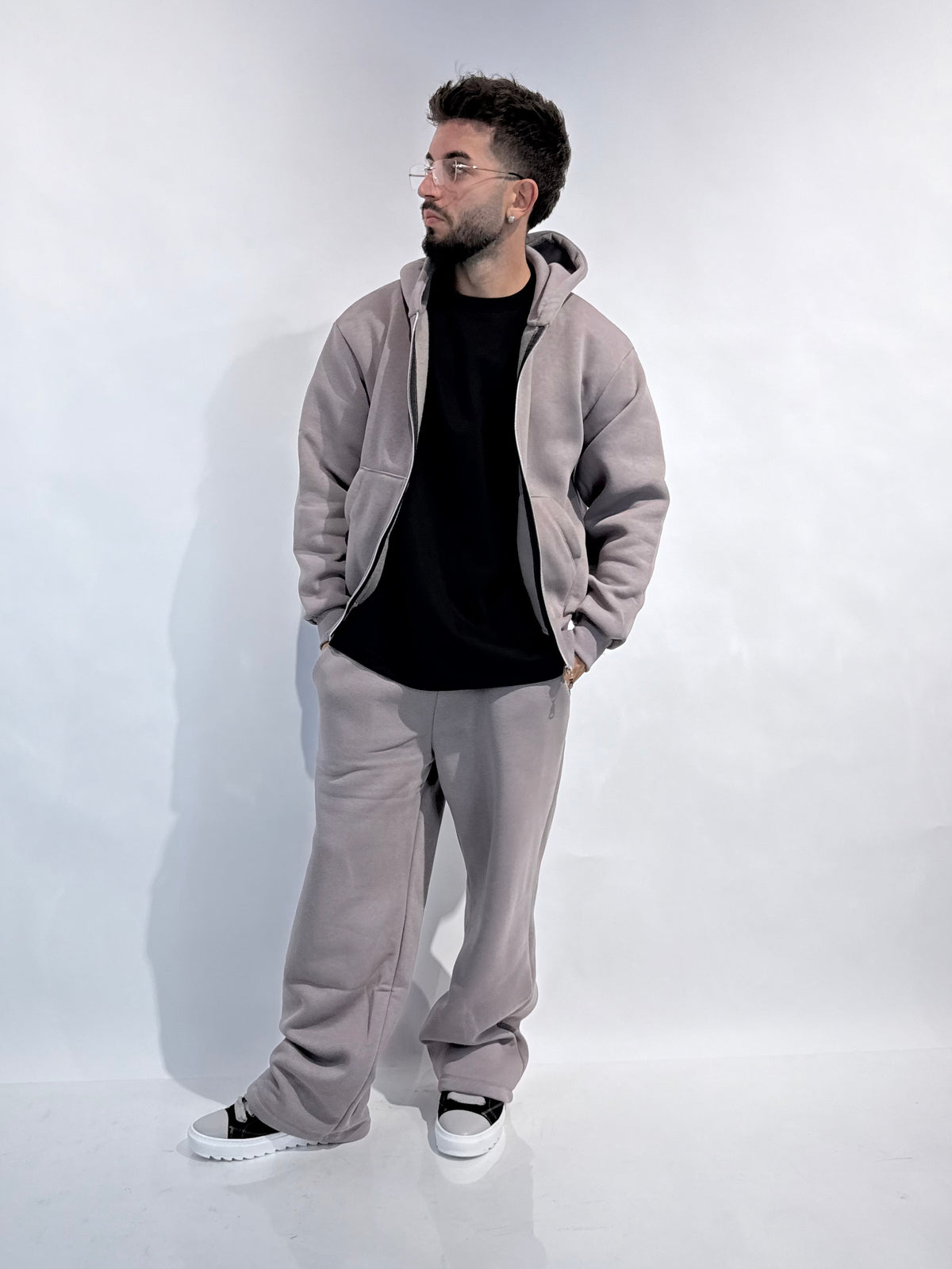 Felpa Boxy Zip