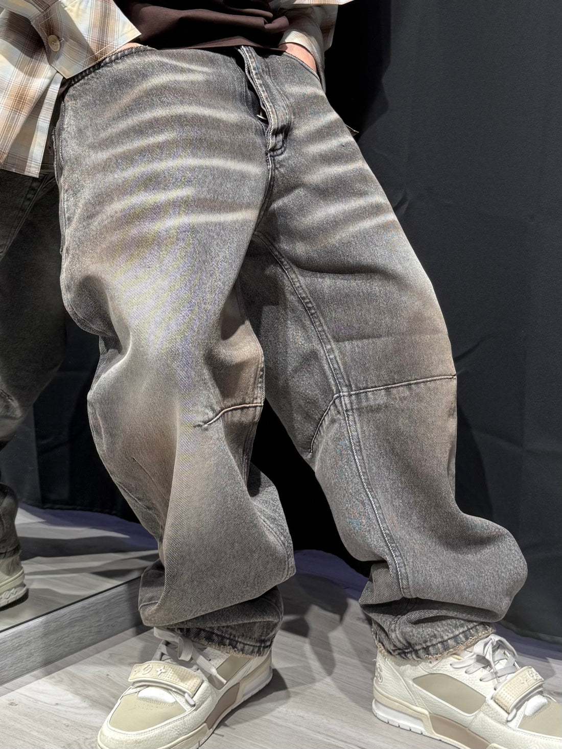 Jeans Baloon Sfumato Marrone
