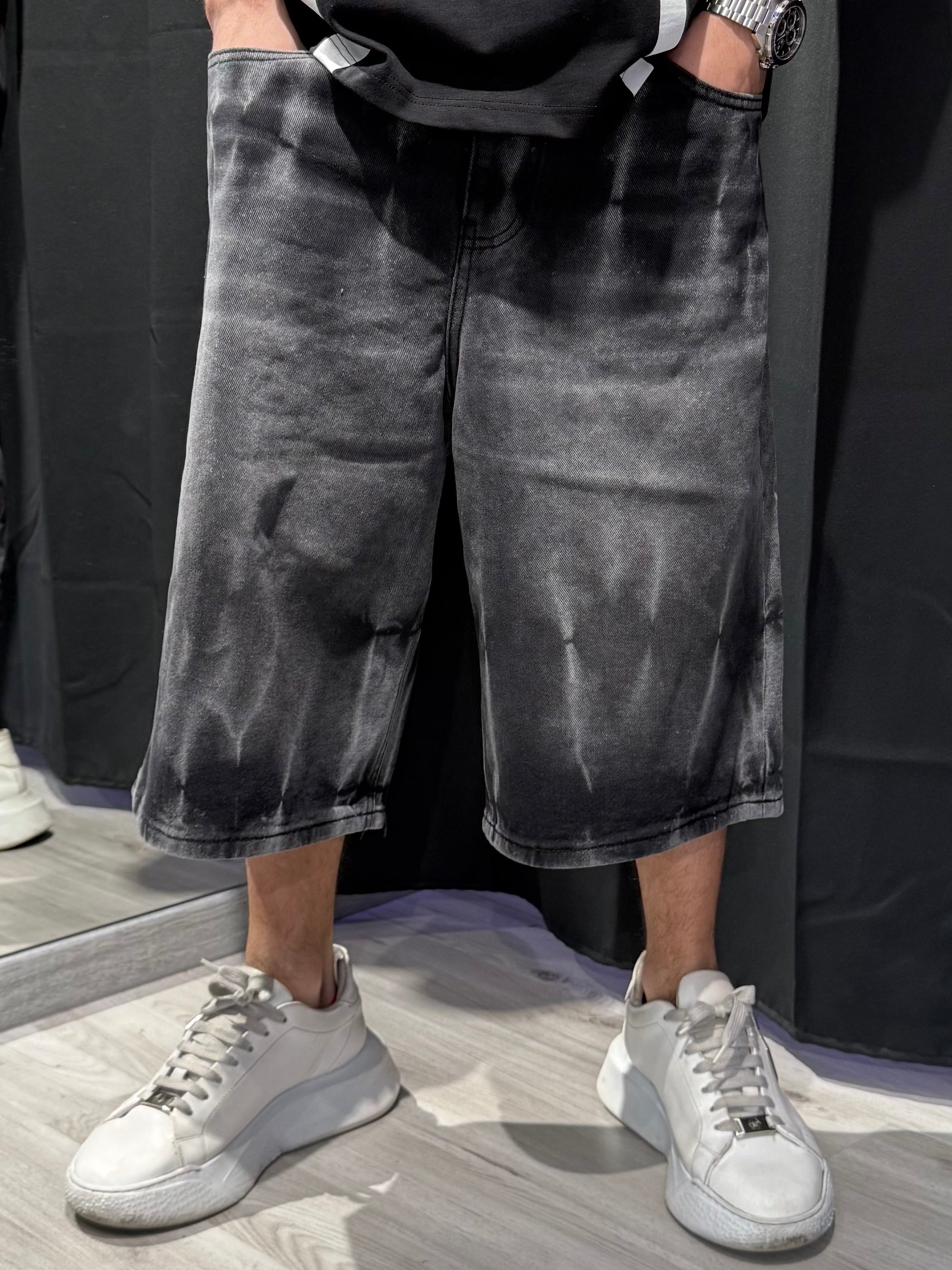 Jorts Denim Black