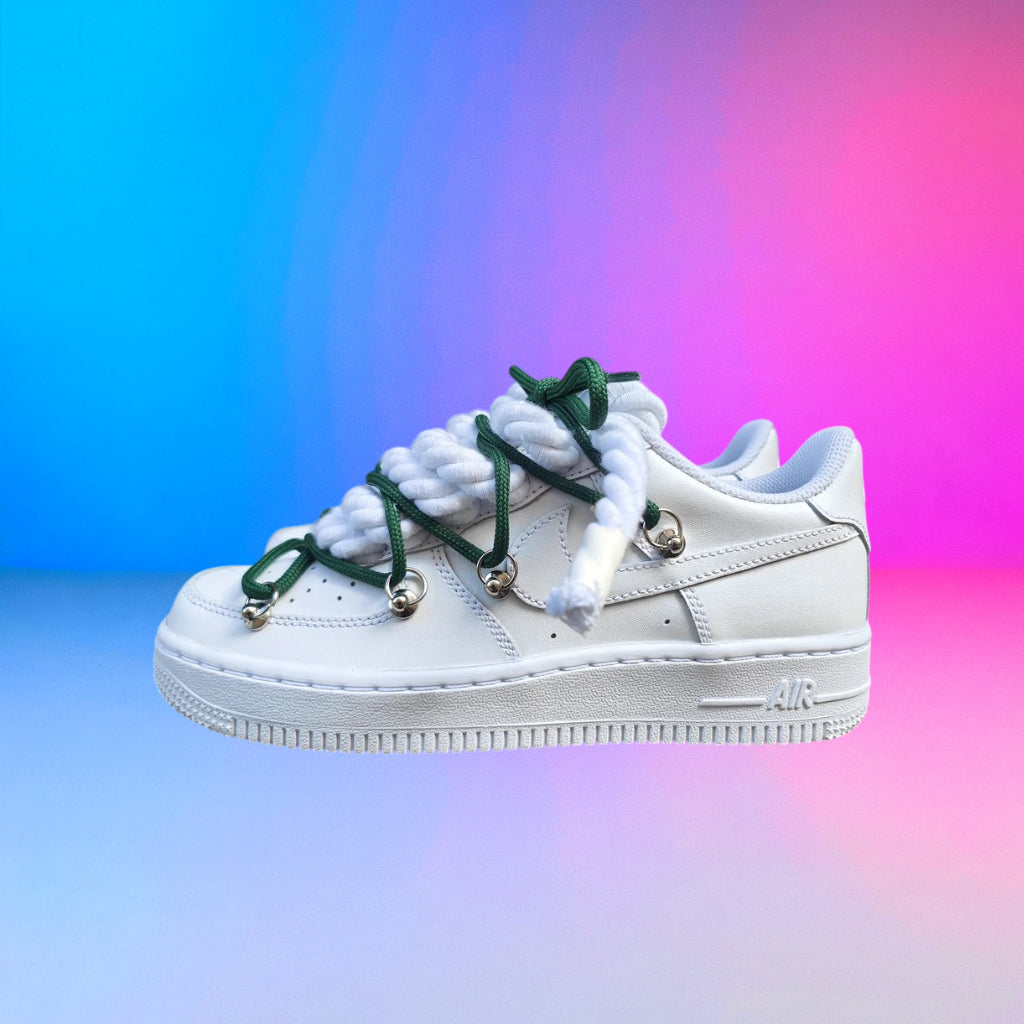Air Force Rope Laces Triple Green