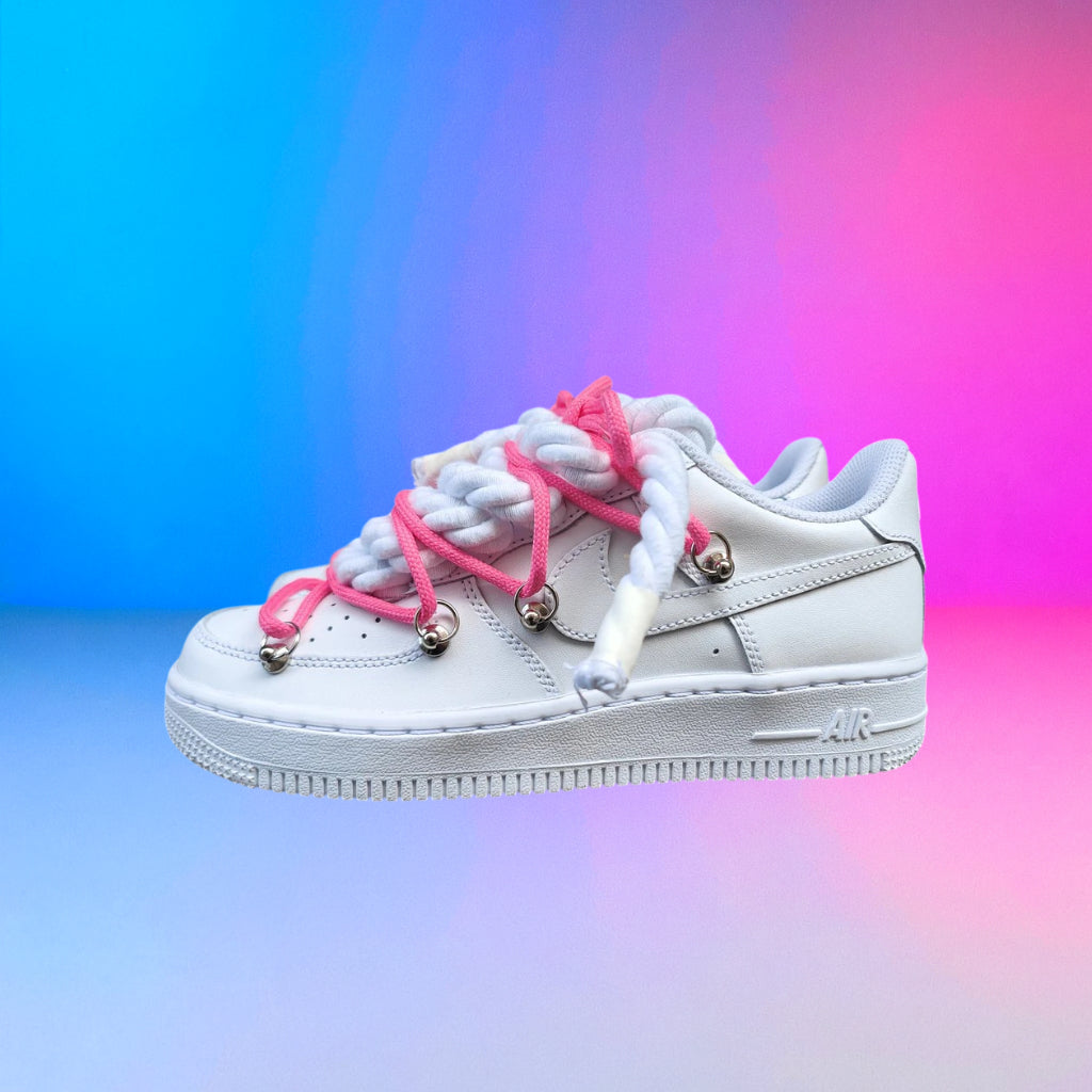 Air Force Rope Laces Triple Fuxia