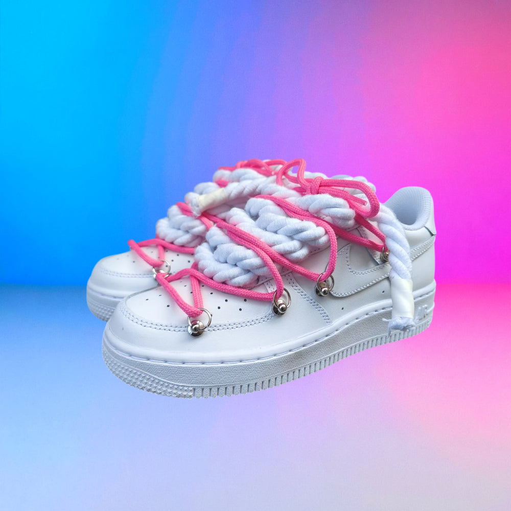 Air Force Rope Laces Triple Fuxia