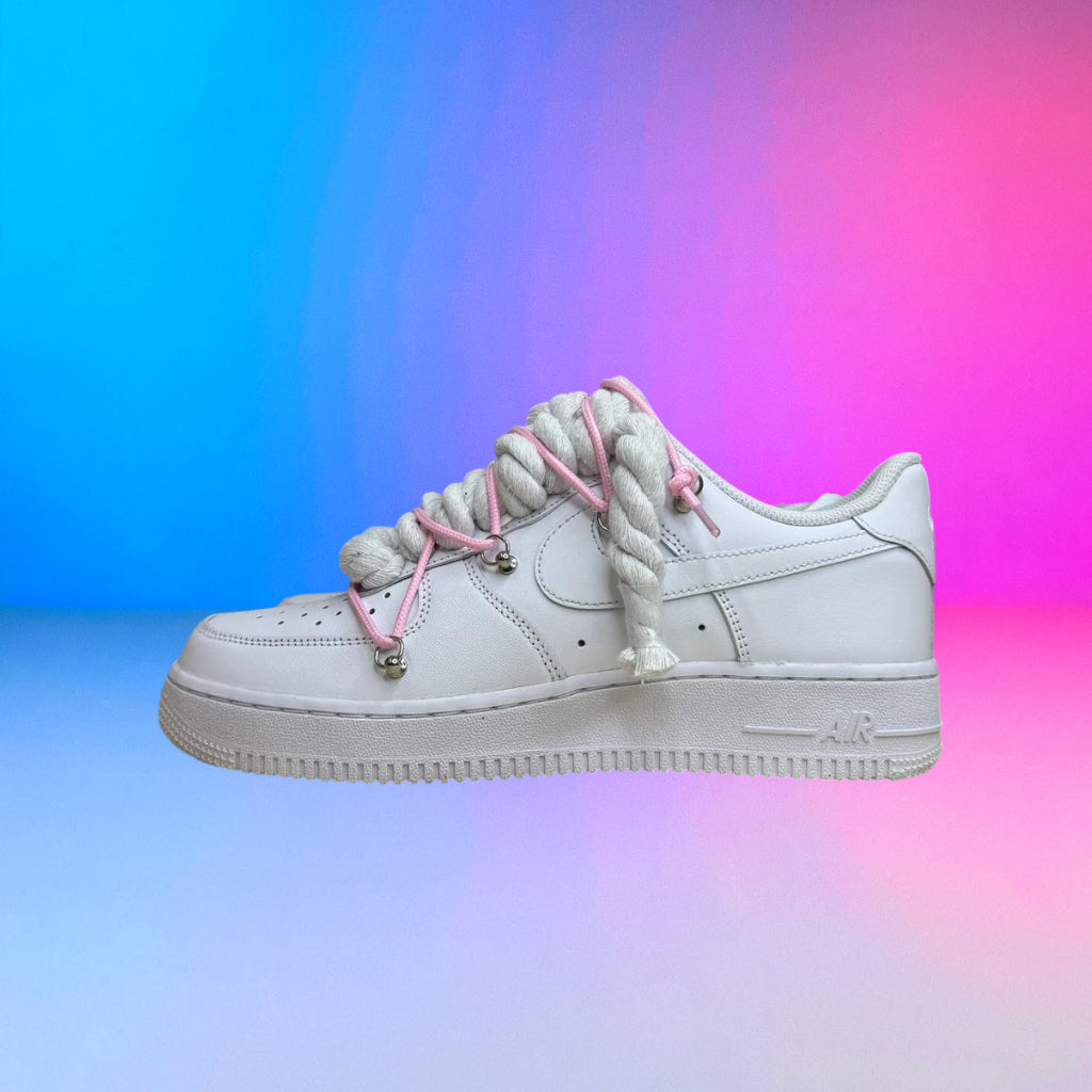 Air Force Rope Laces Triple Pink