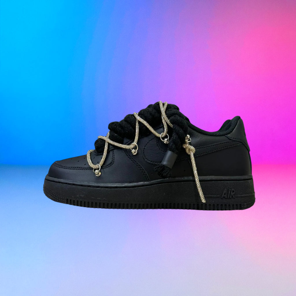 Air Force Rope Triple Swarovski Gold
