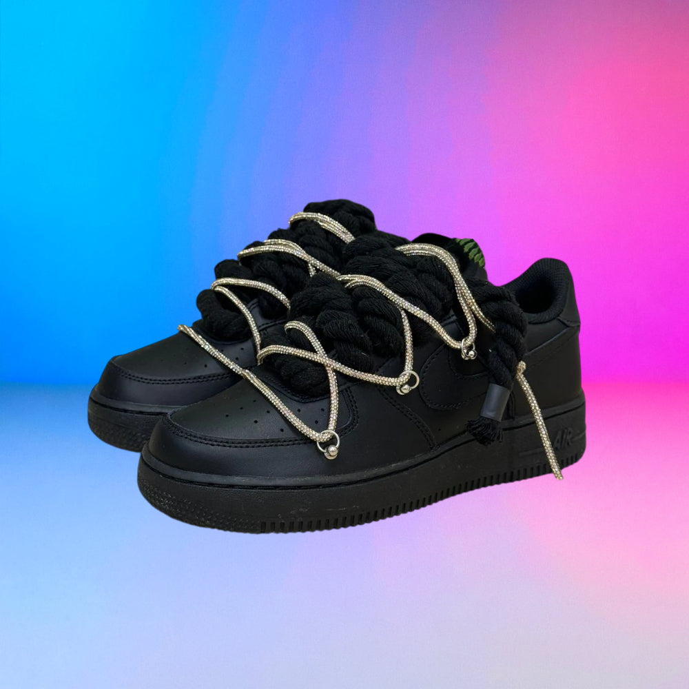 Air Force Rope Triple Swarovski Gold