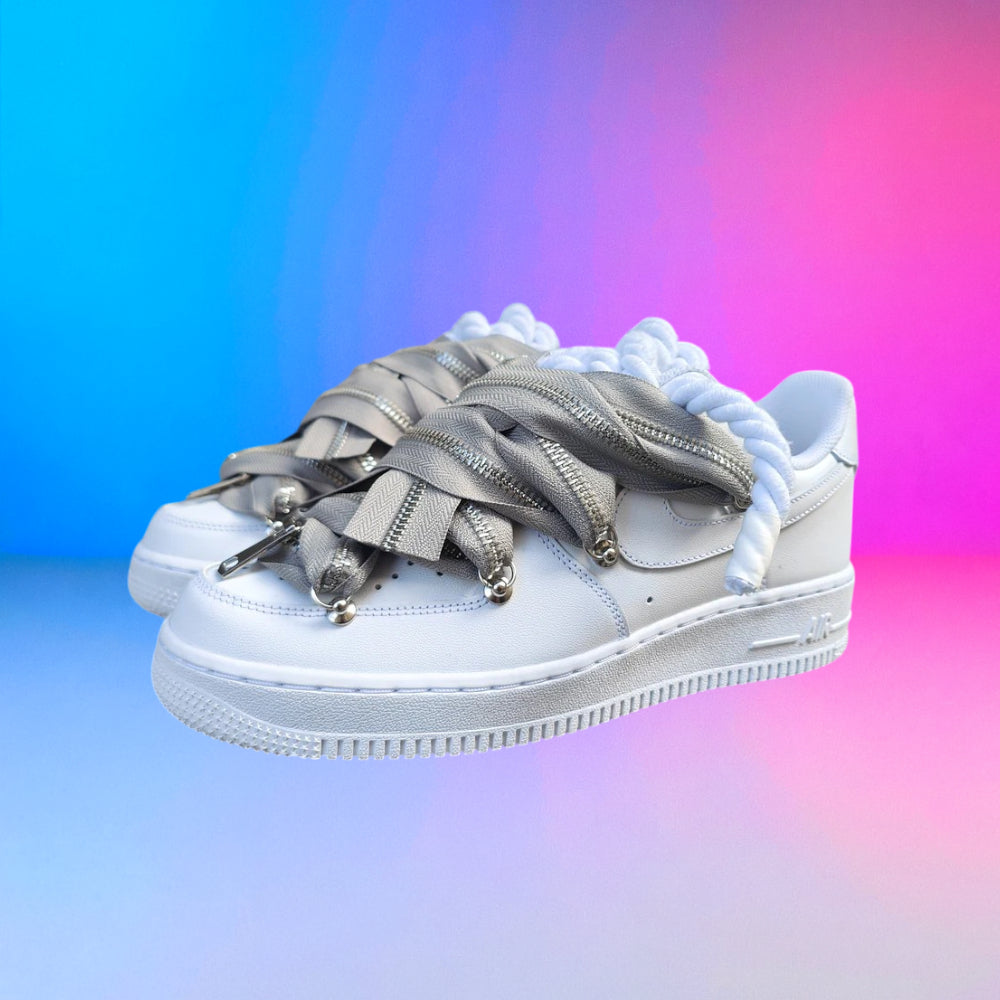 Air Force Rope Laces Zip Grey