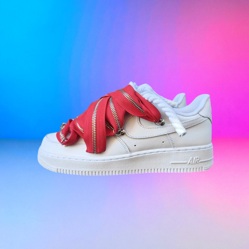 Air Force Rope Laces Zip Red