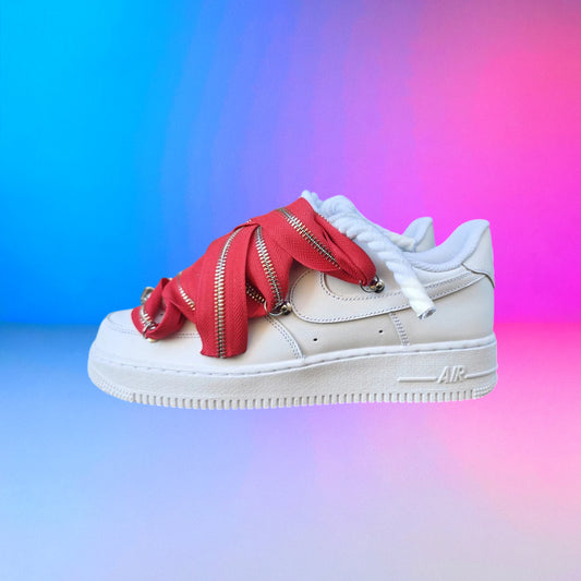 Air Force Rope Laces Zip Red