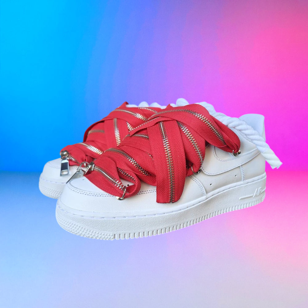 Air Force Rope Laces Zip Red