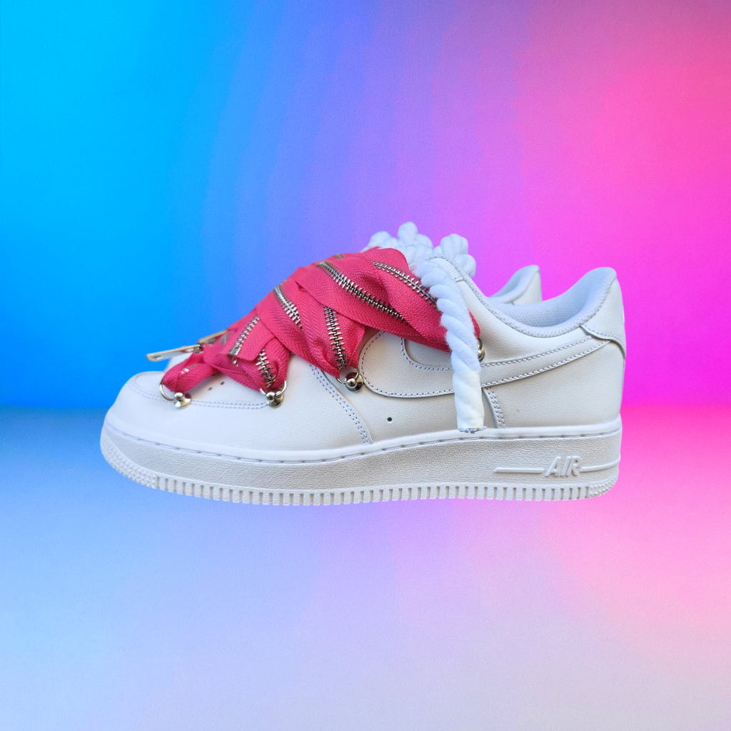 Air Force Rope Laces Zip Fucsia Fluo