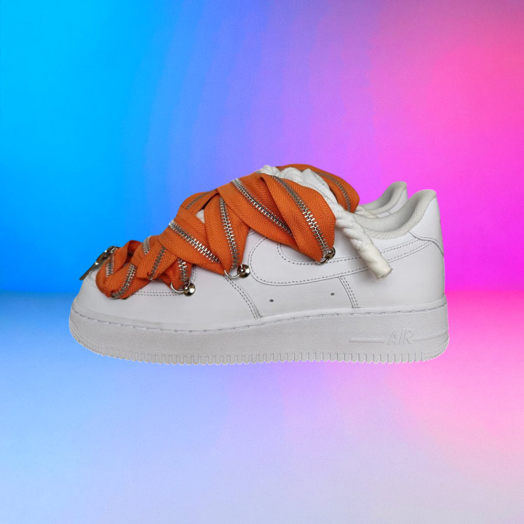 Air Force Rope Laces Zip Orange