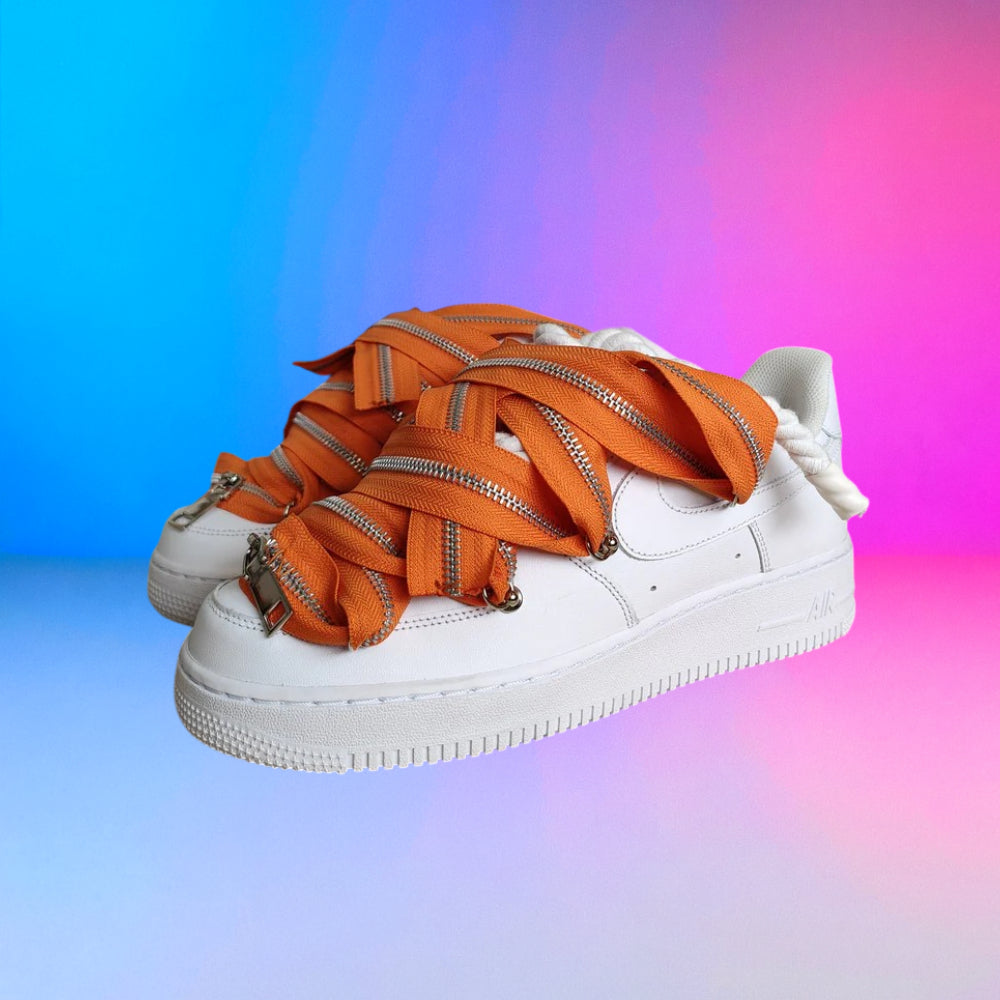 Air Force Rope Laces Zip Orange